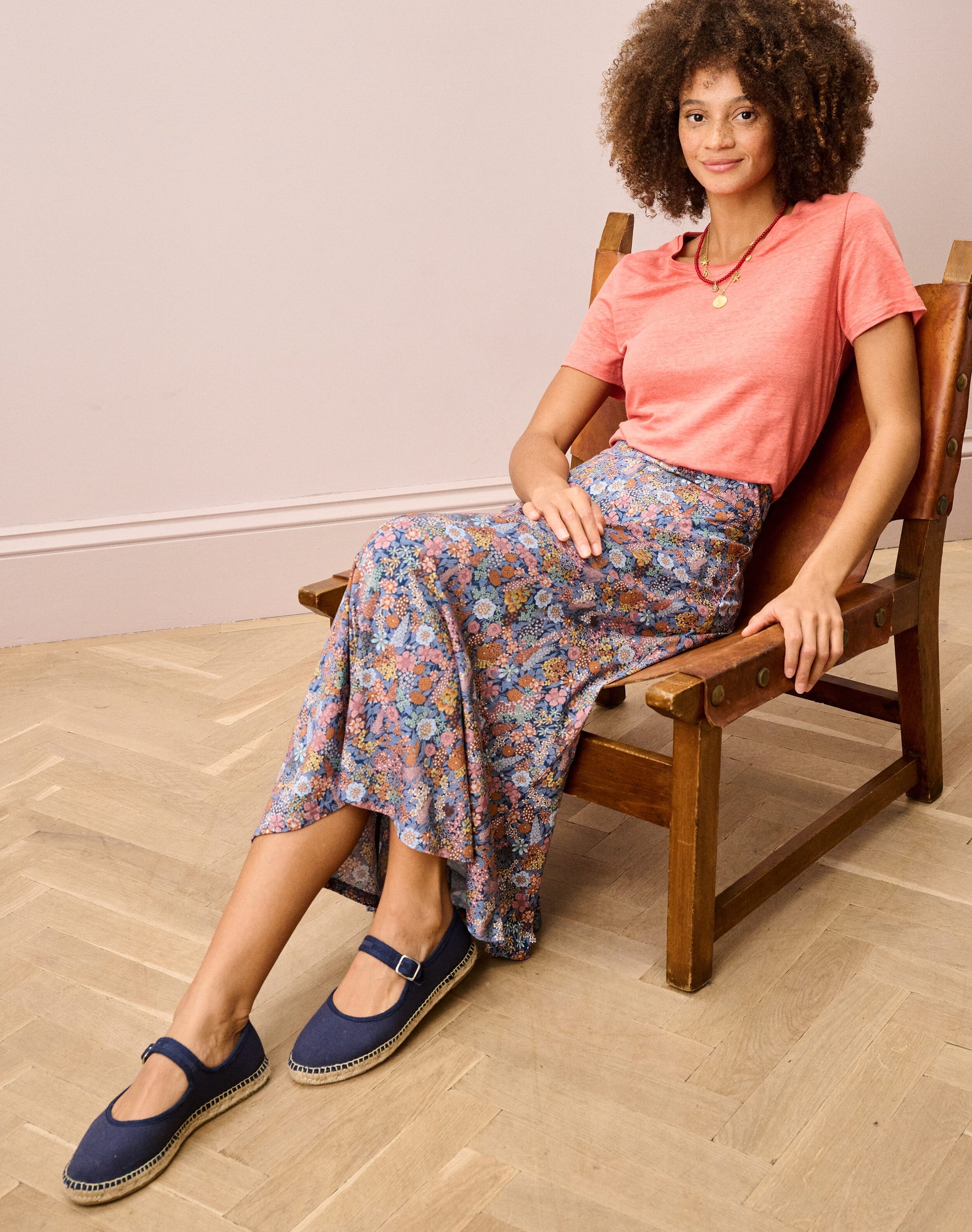 Liberty Print Jersey Skirt
