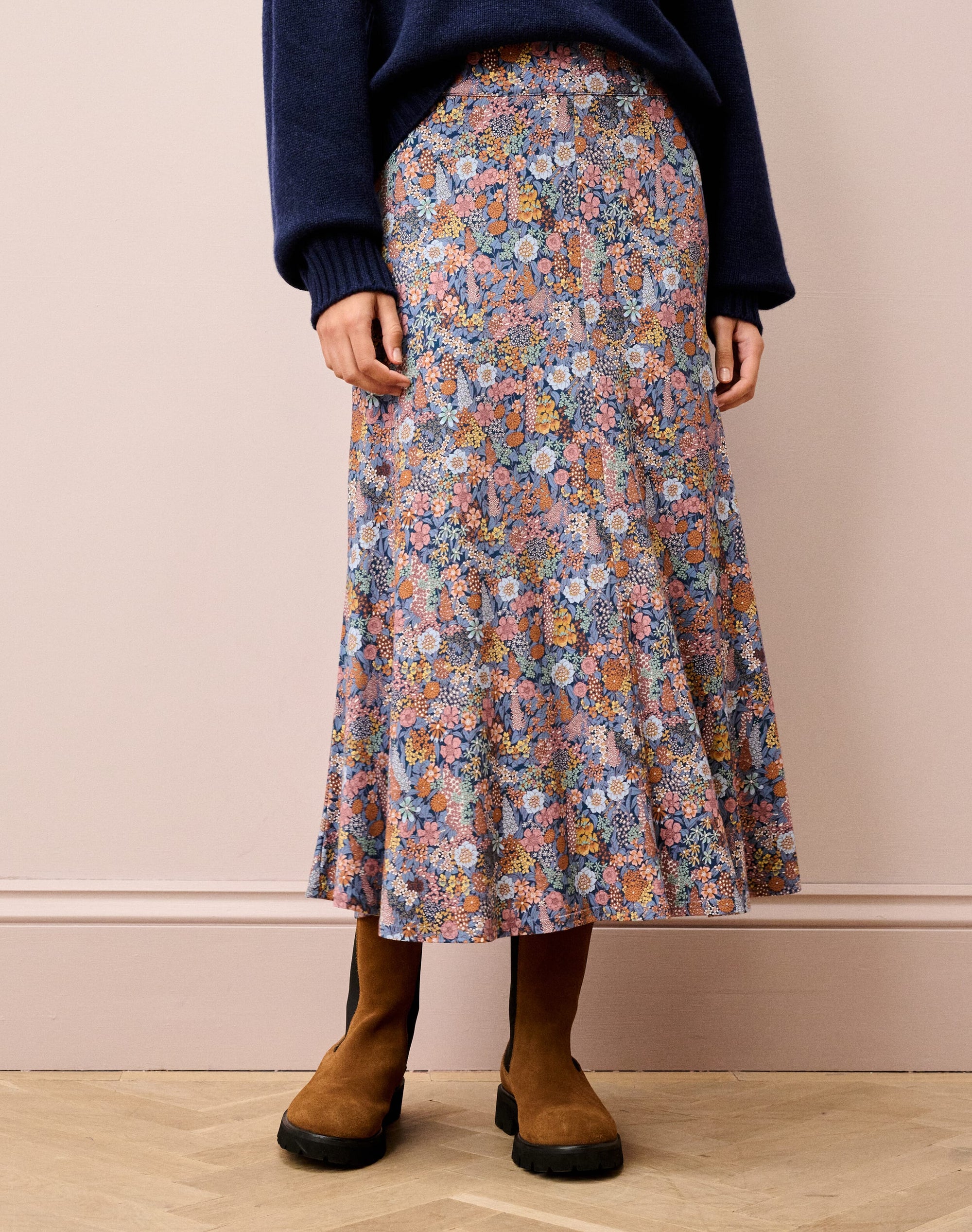 Liberty Print Jersey Skirt