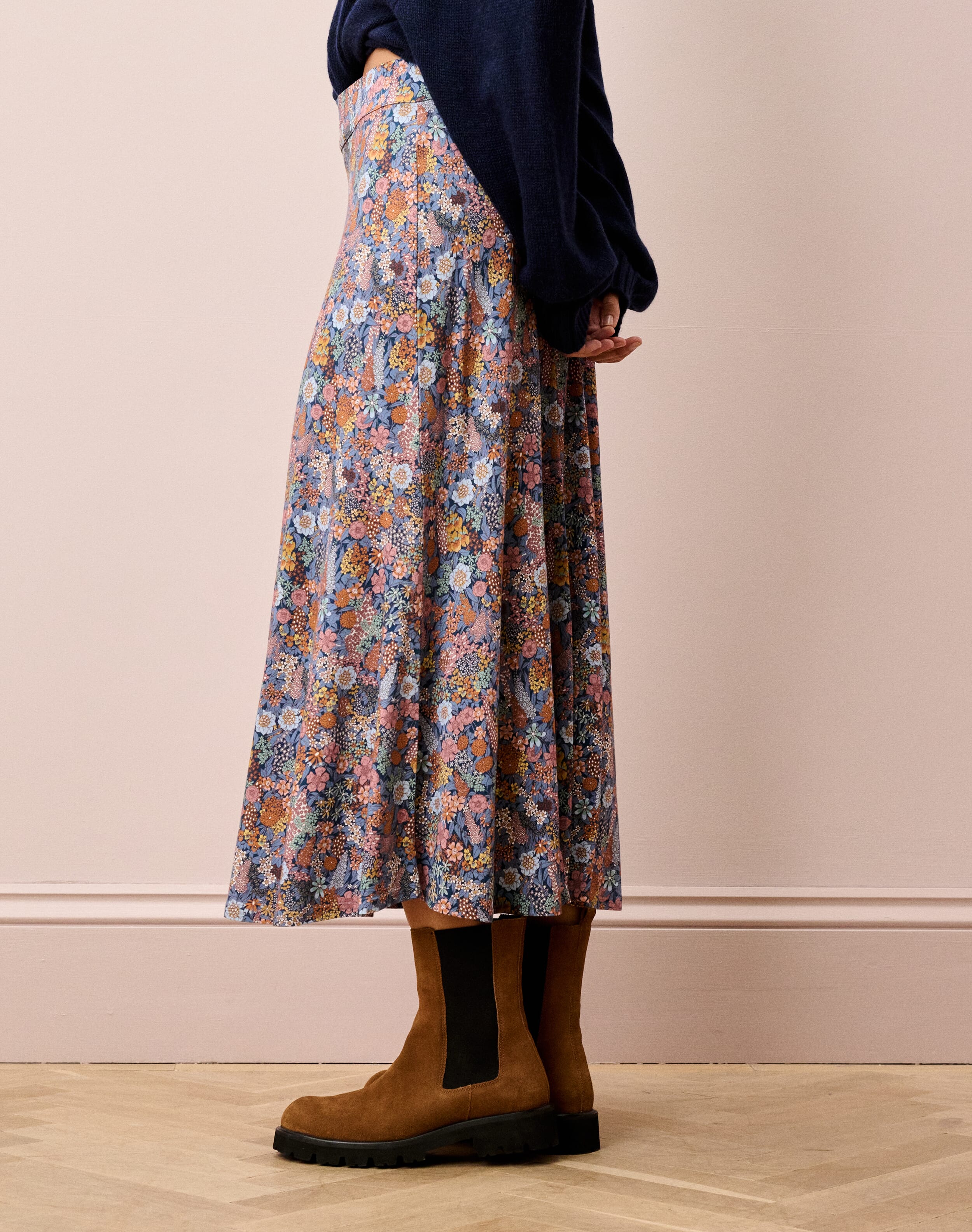 Liberty Print Jersey Skirt
