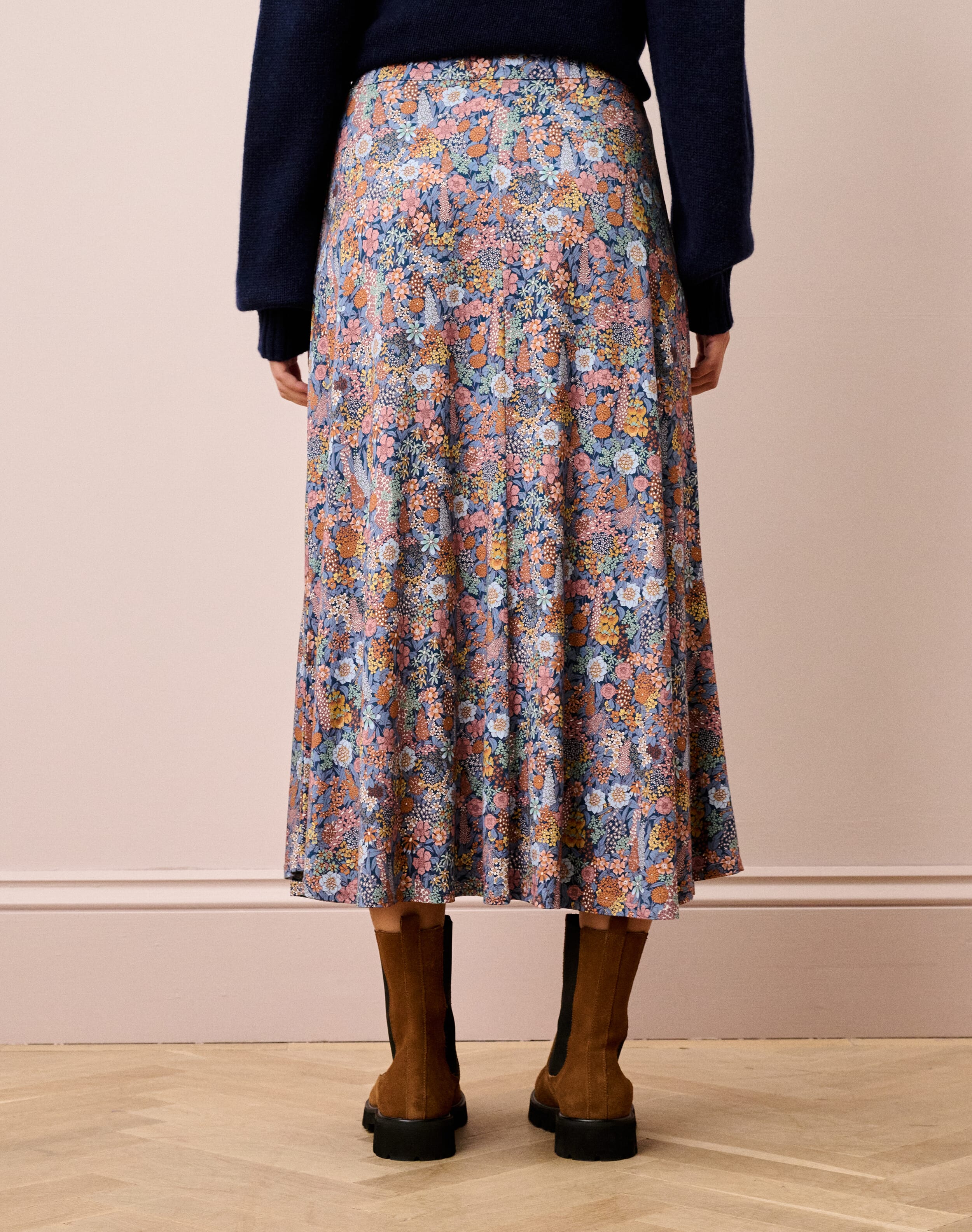 Liberty Print Jersey Skirt