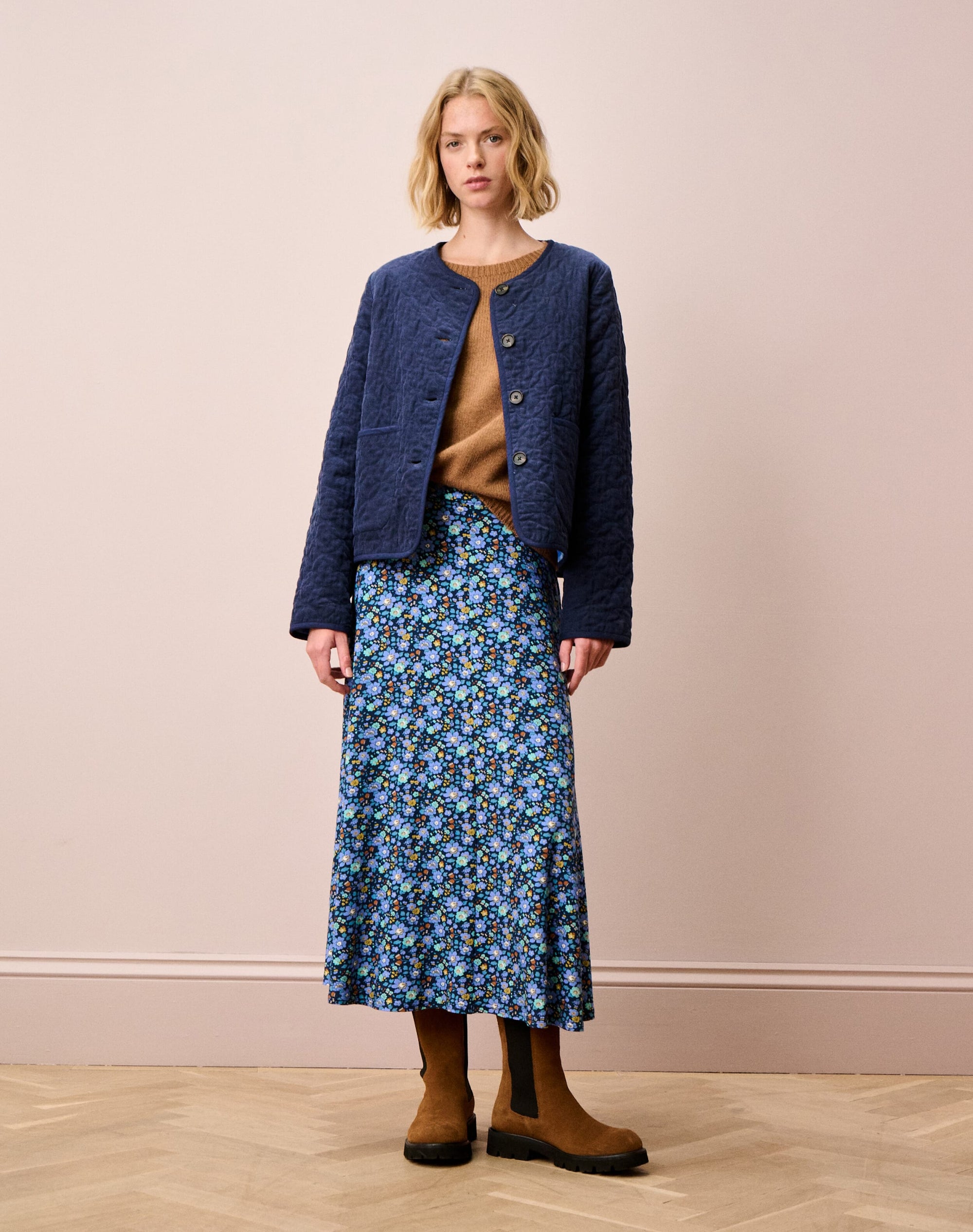 Liberty Print Jersey Skirt