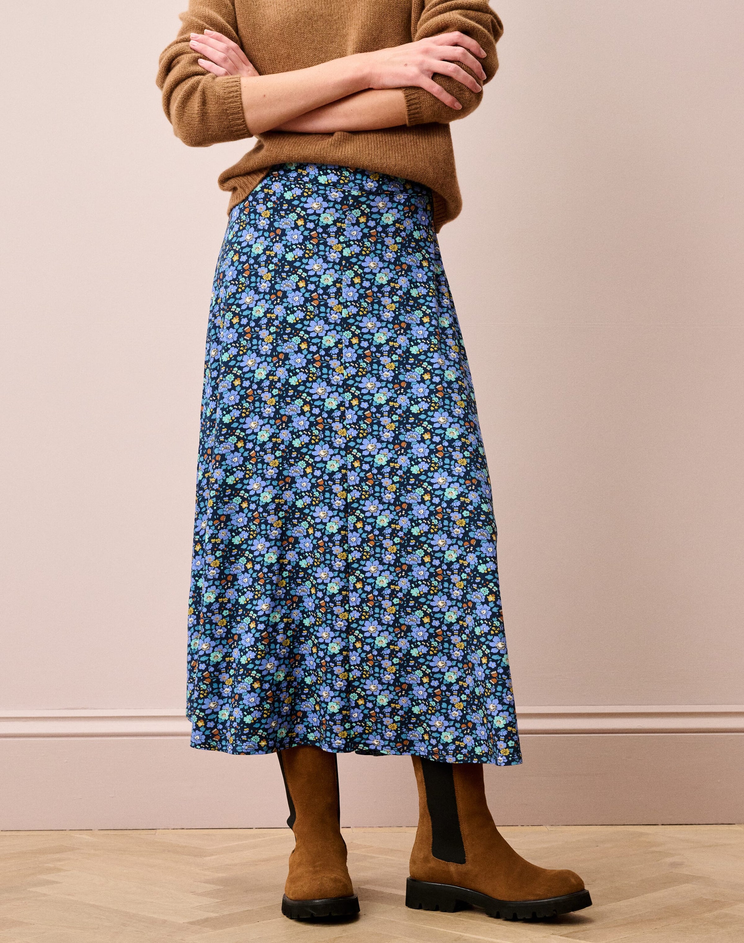 Liberty Print Jersey Skirt