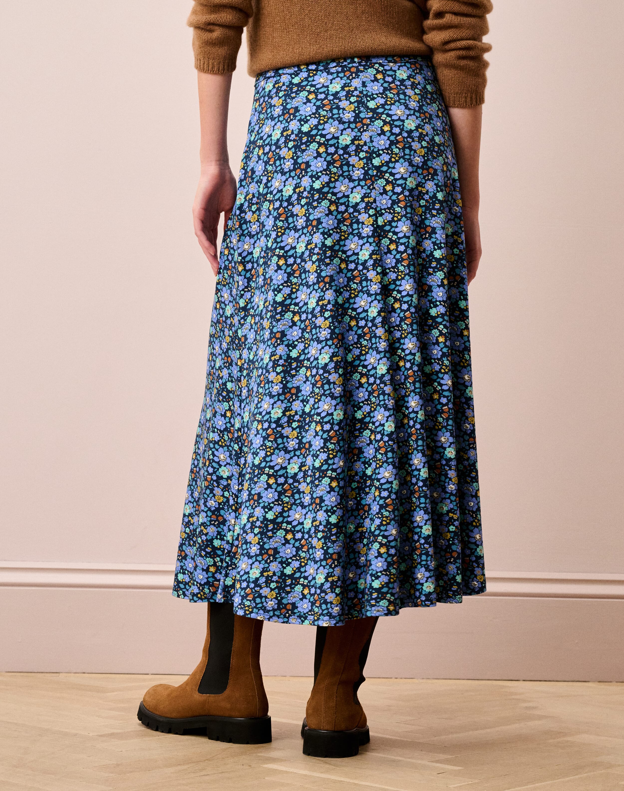 Liberty Print Jersey Skirt