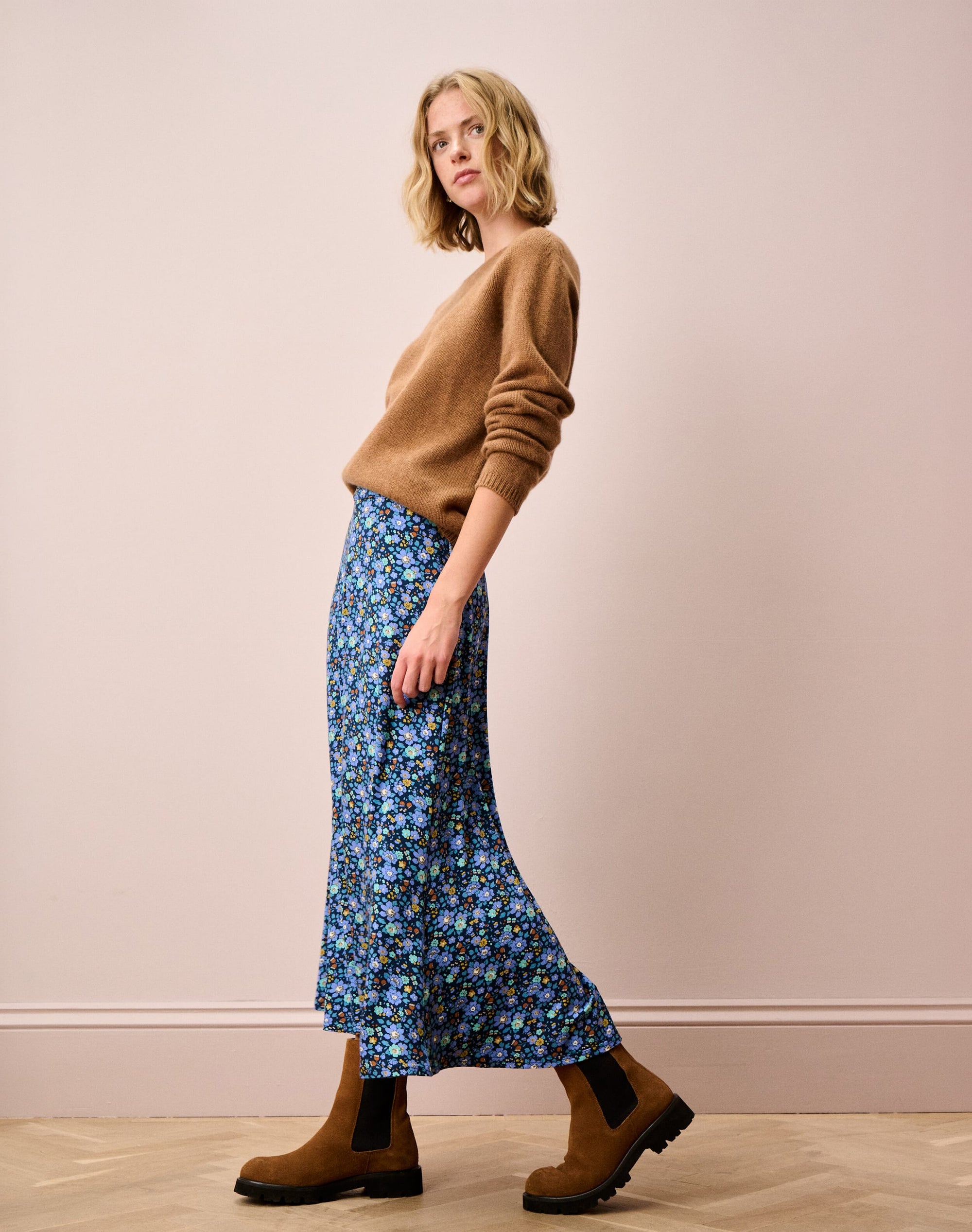 Liberty Print Jersey Skirt