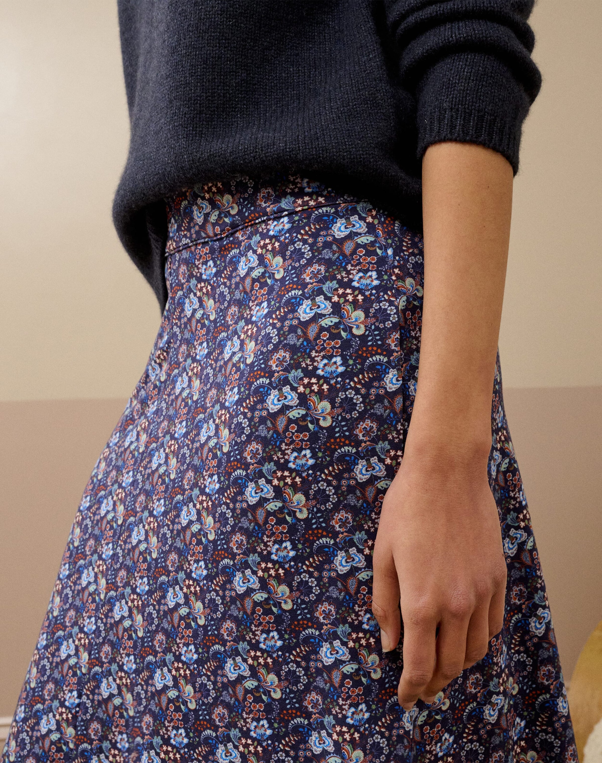 Liberty Print Jersey Skirt
