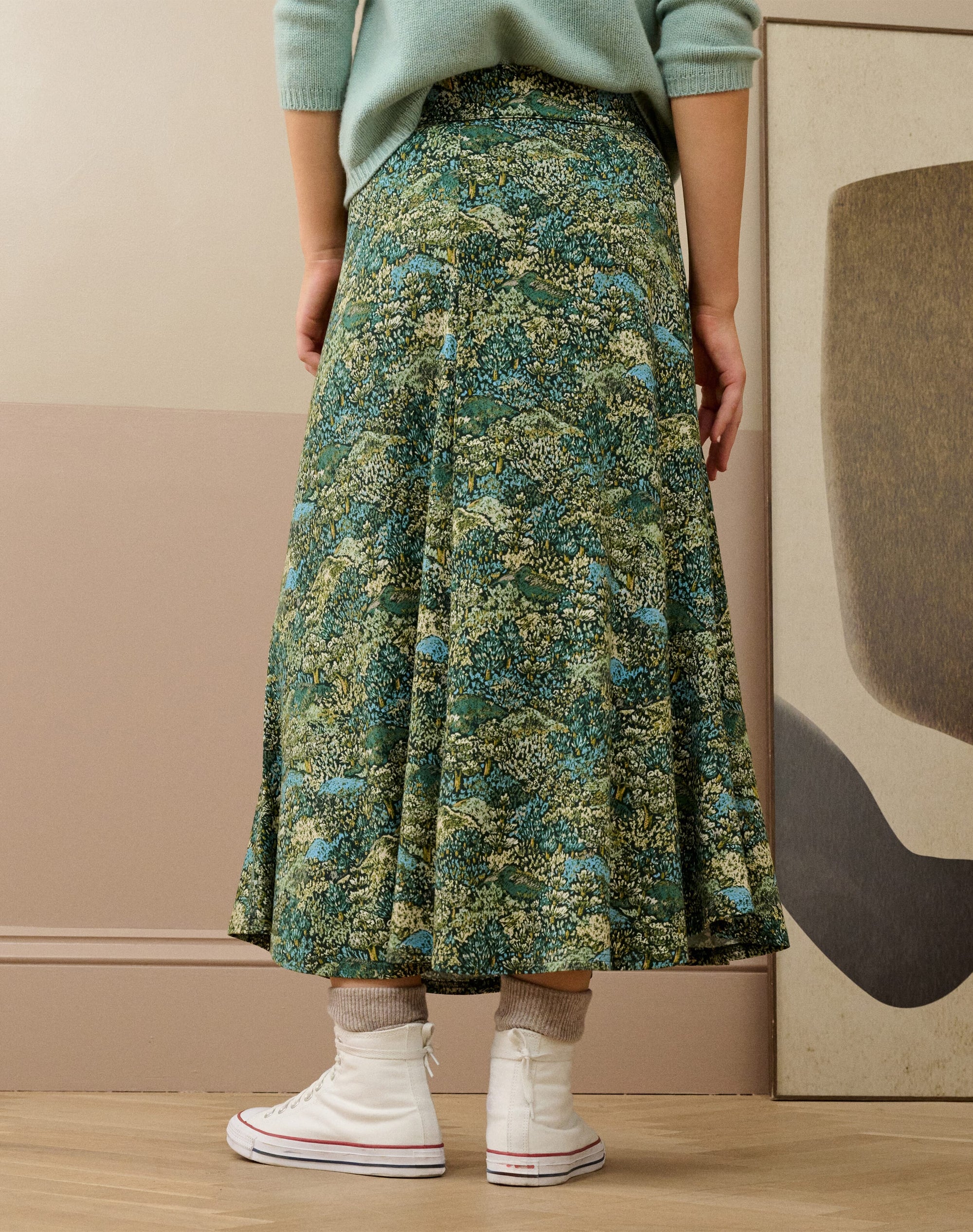 Liberty Print Jersey Skirt