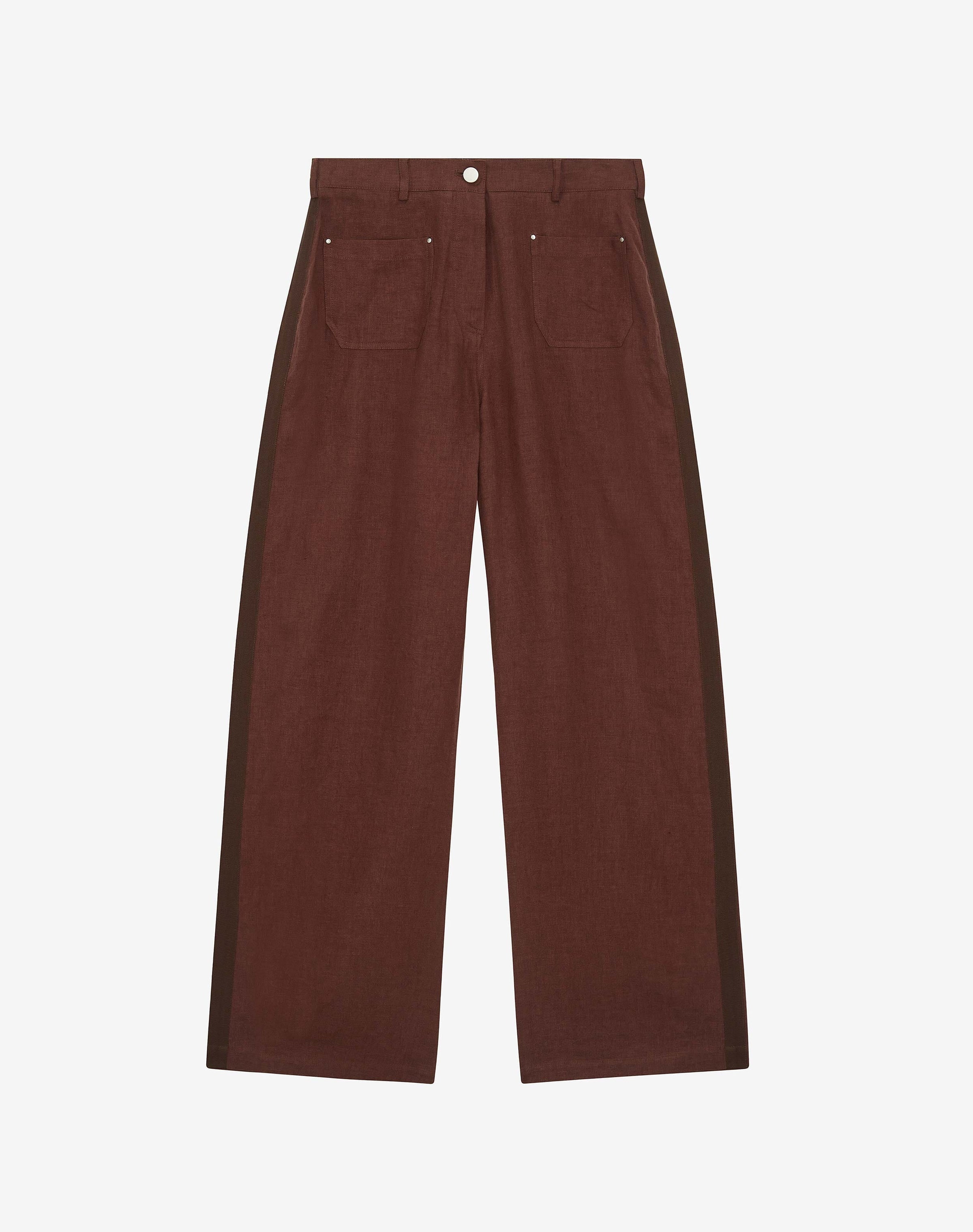 Linen High Waisted Trousers
