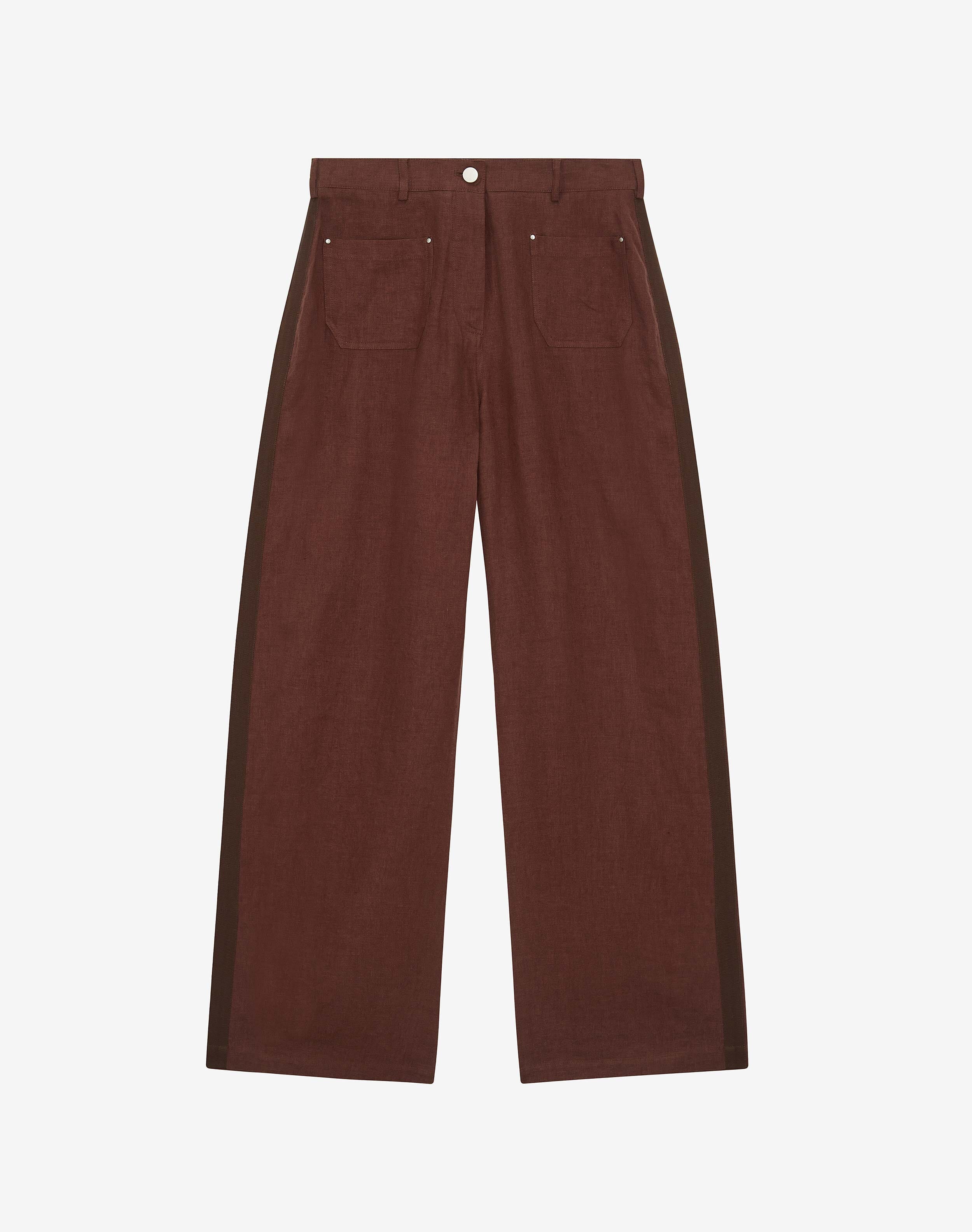 Linen High Waisted Trousers