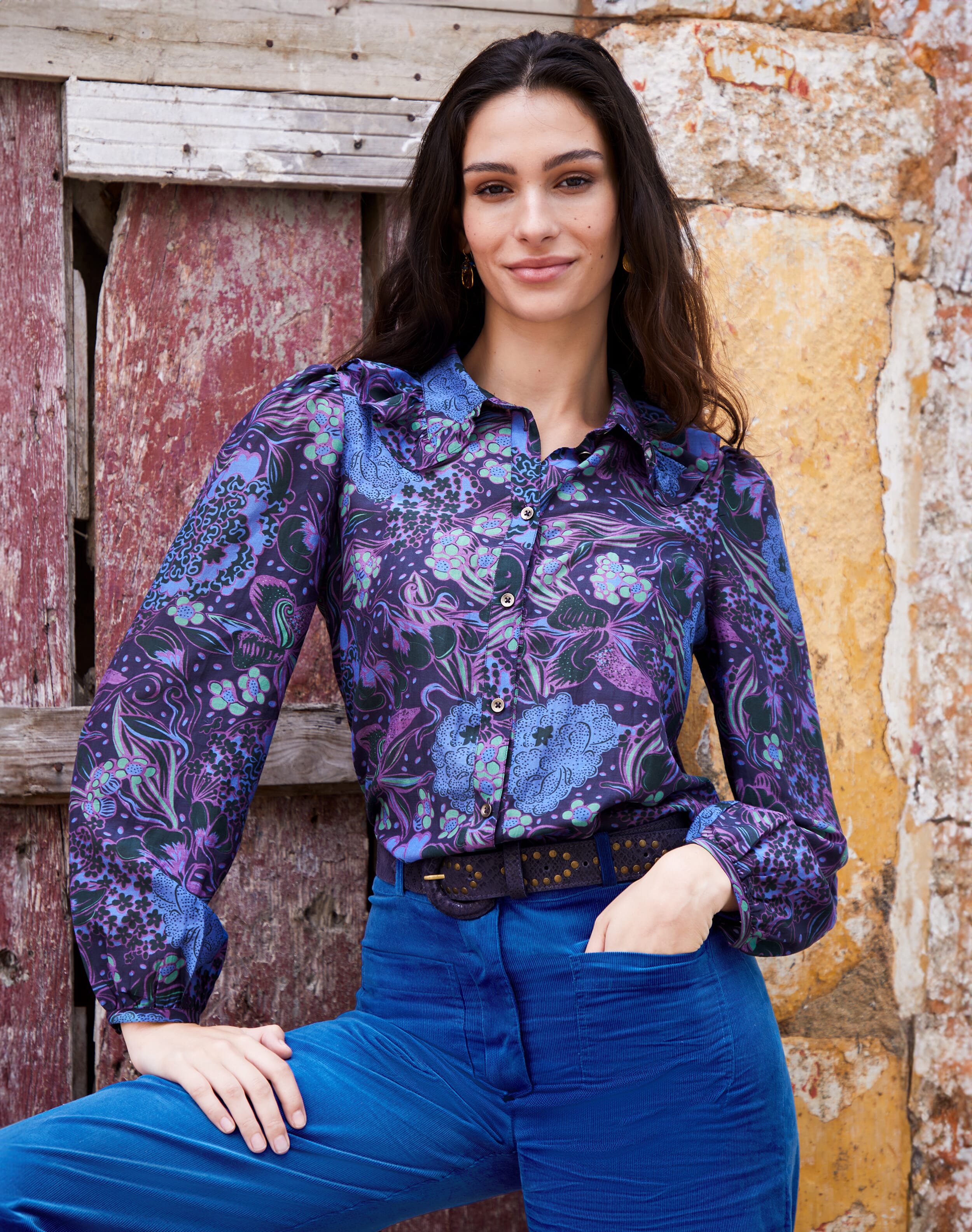 Needlecord Patch Pocket Trousers