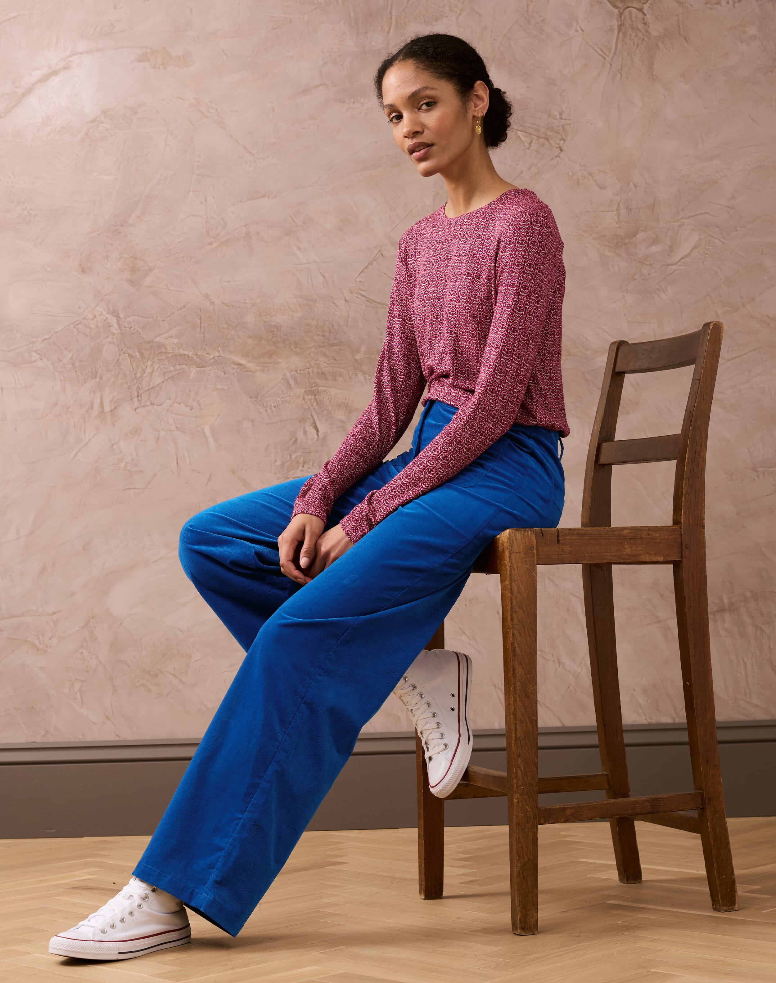 Needlecord Patch Pocket Trousers
