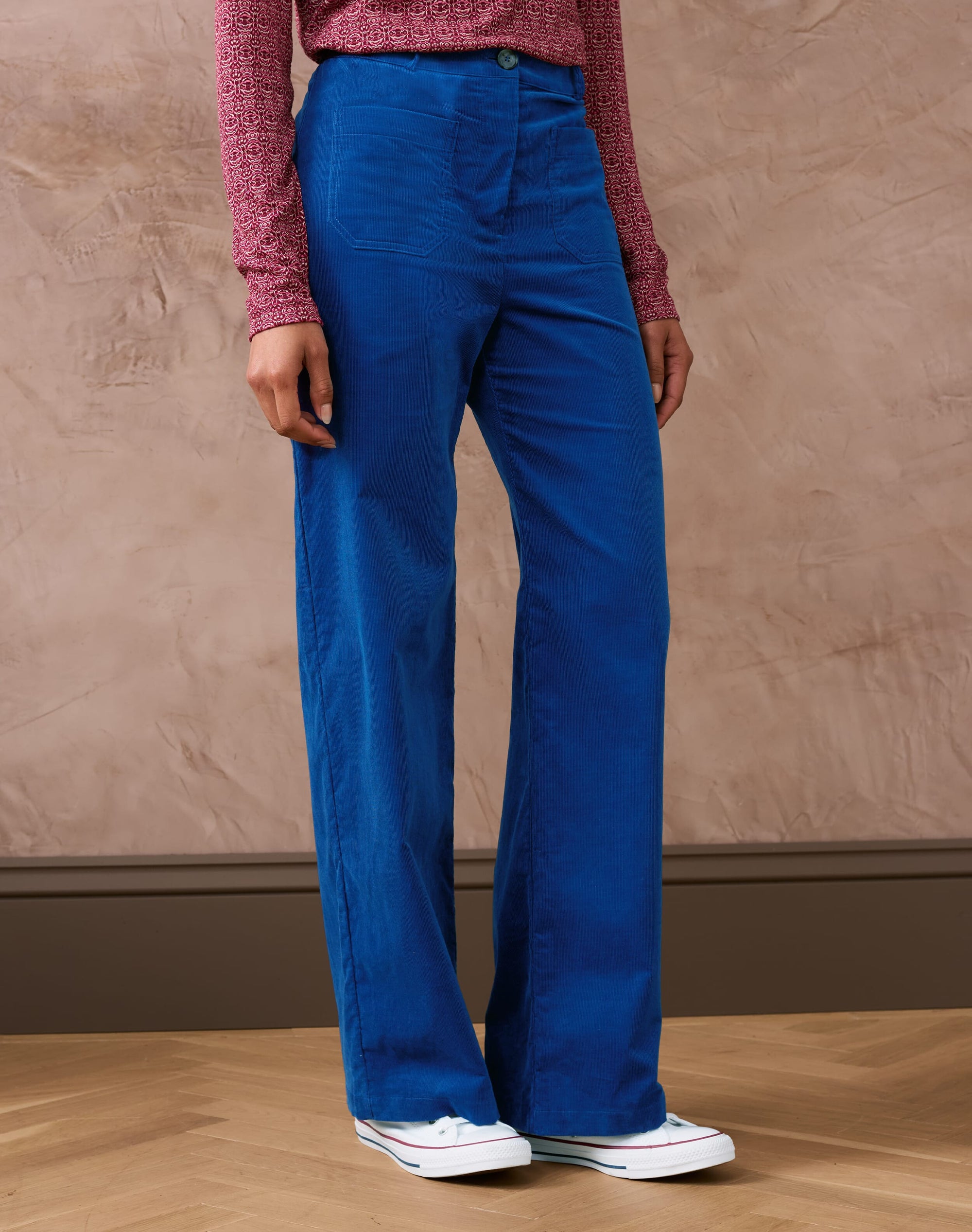 Needlecord Patch Pocket Trousers