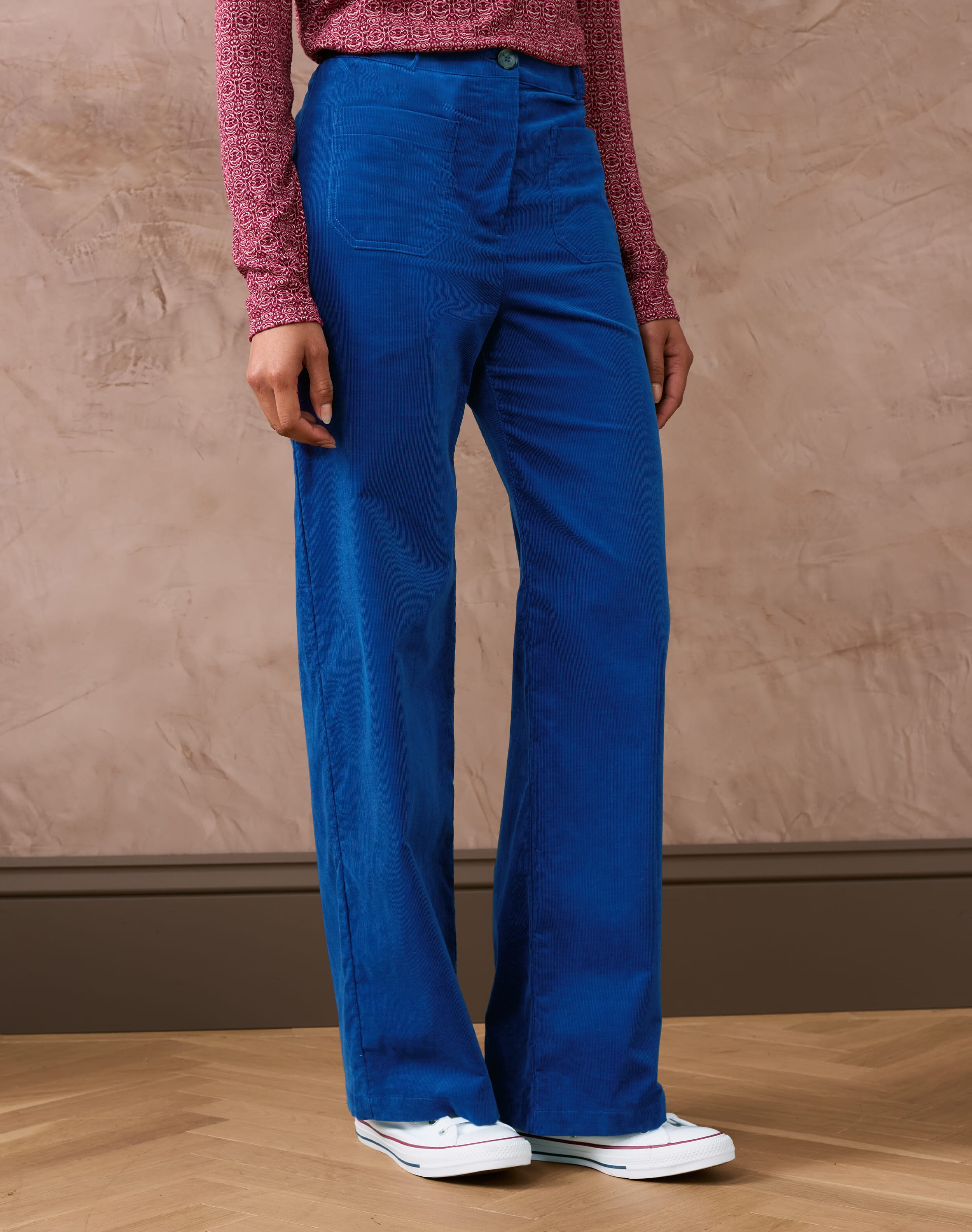 Needlecord Patch Pocket Trousers
