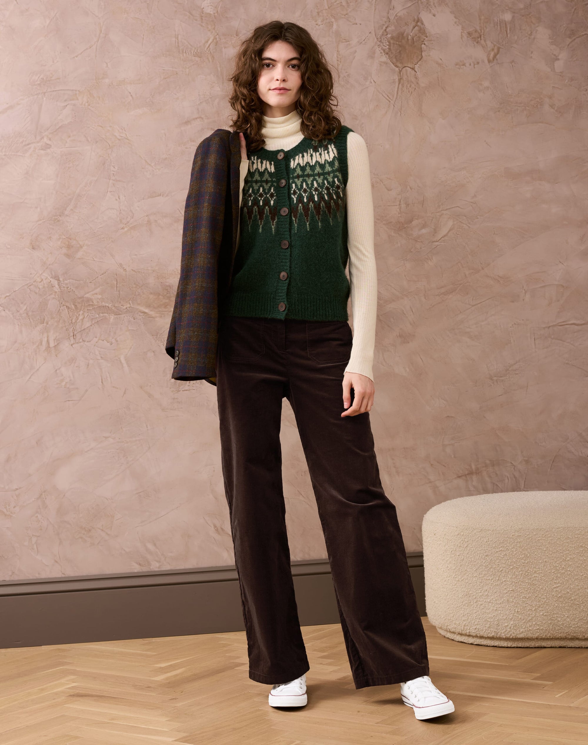 Needlecord Patch Pocket Trousers