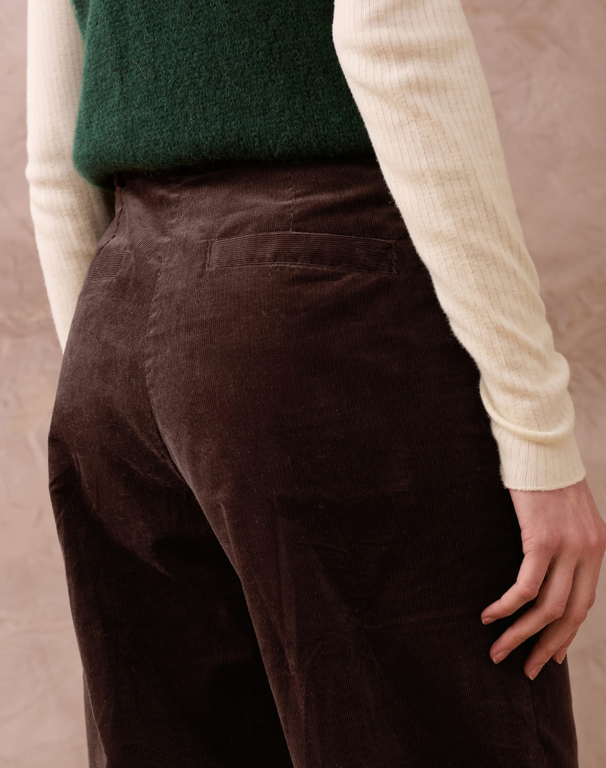 Needlecord Patch Pocket Trousers