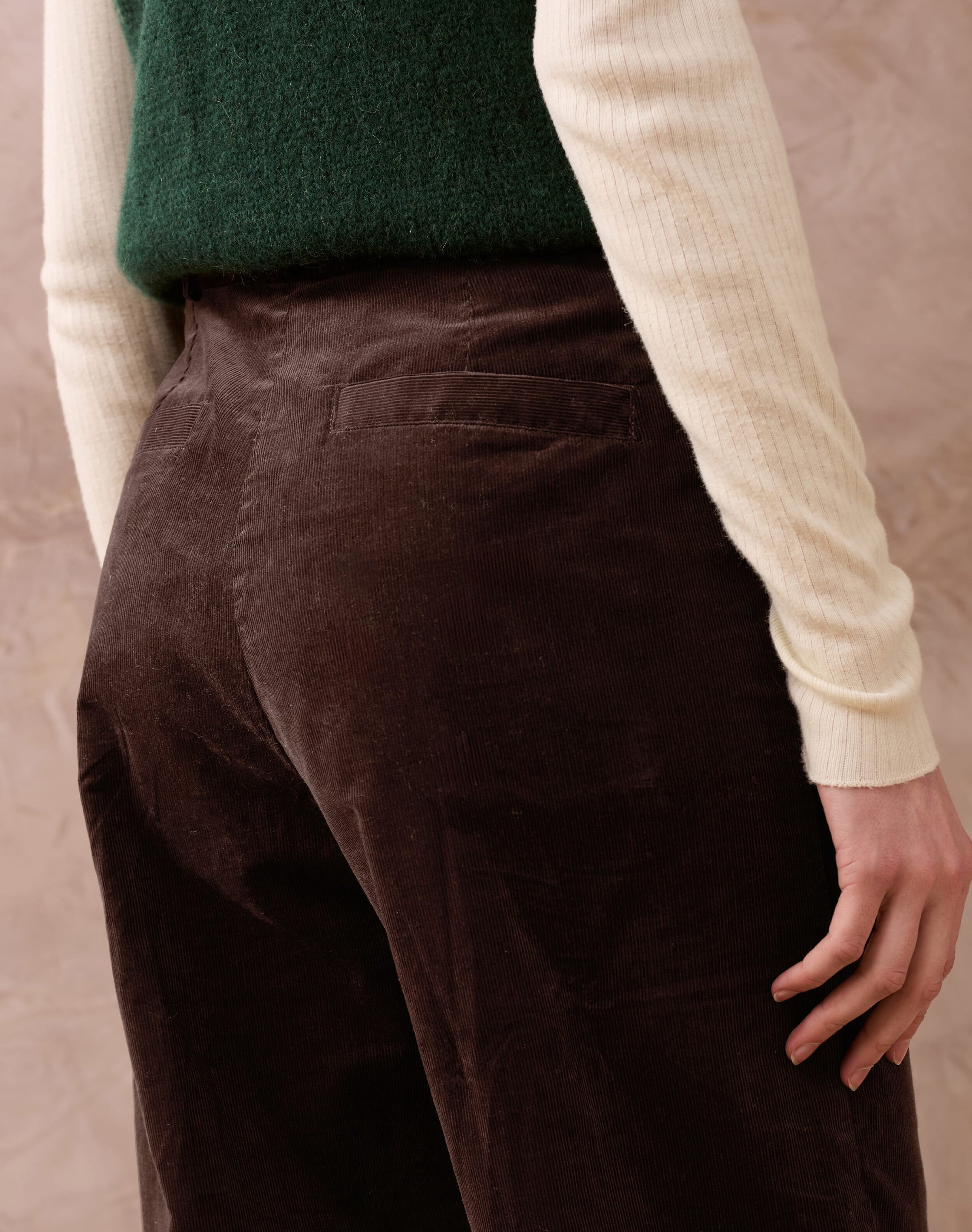 Needlecord Patch Pocket Trousers