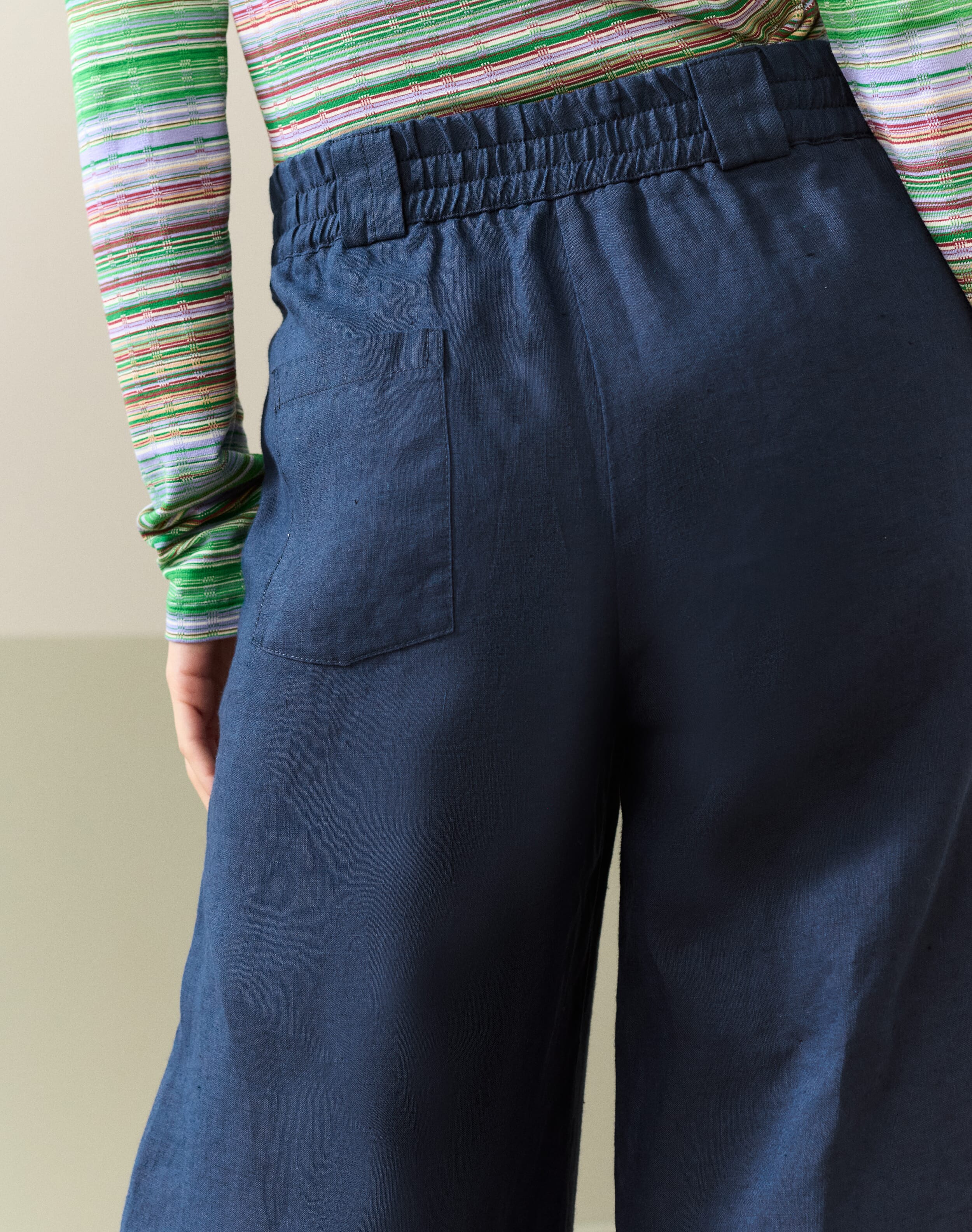 Linen Wide Leg Trousers