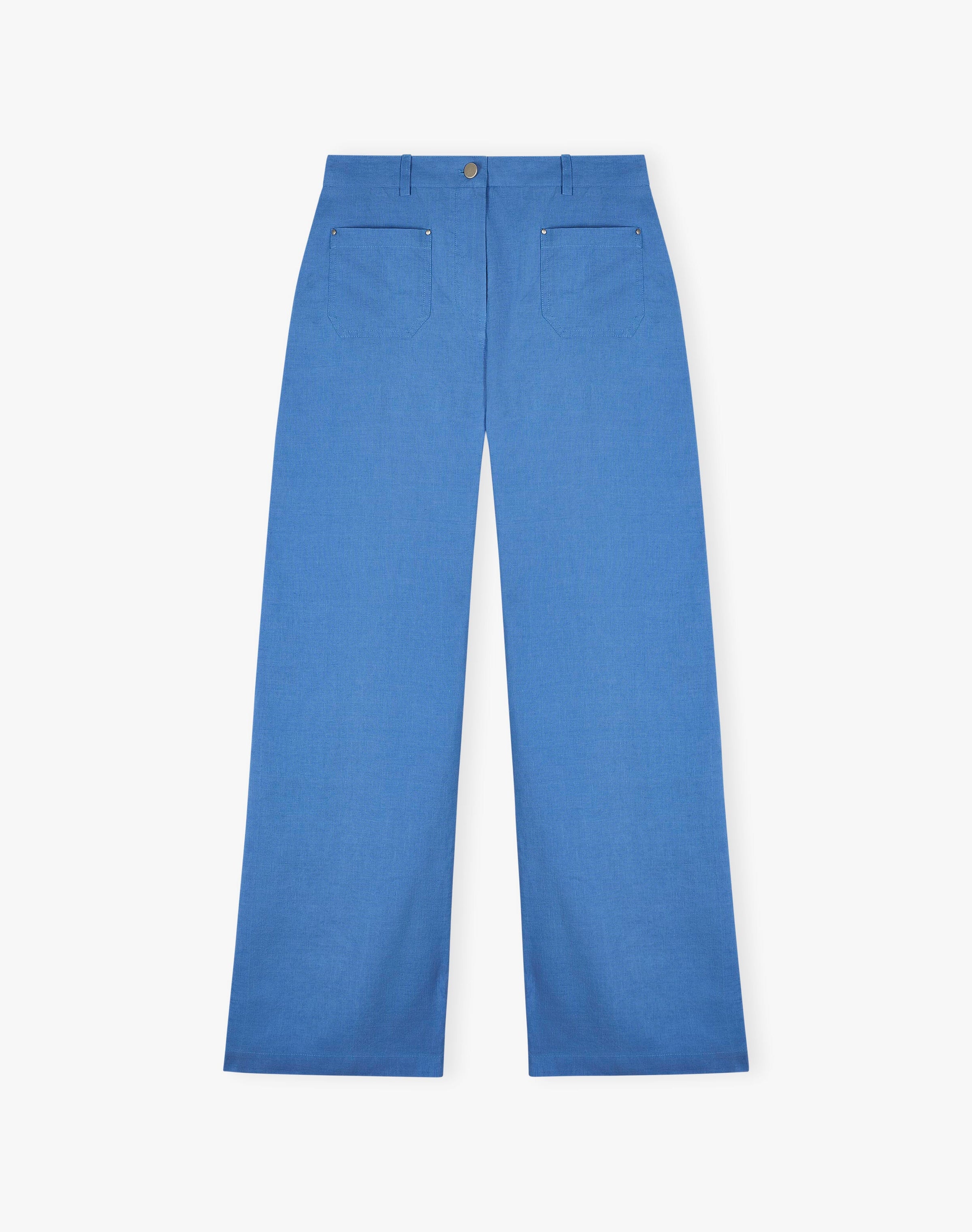 Linen High Waisted Trousers