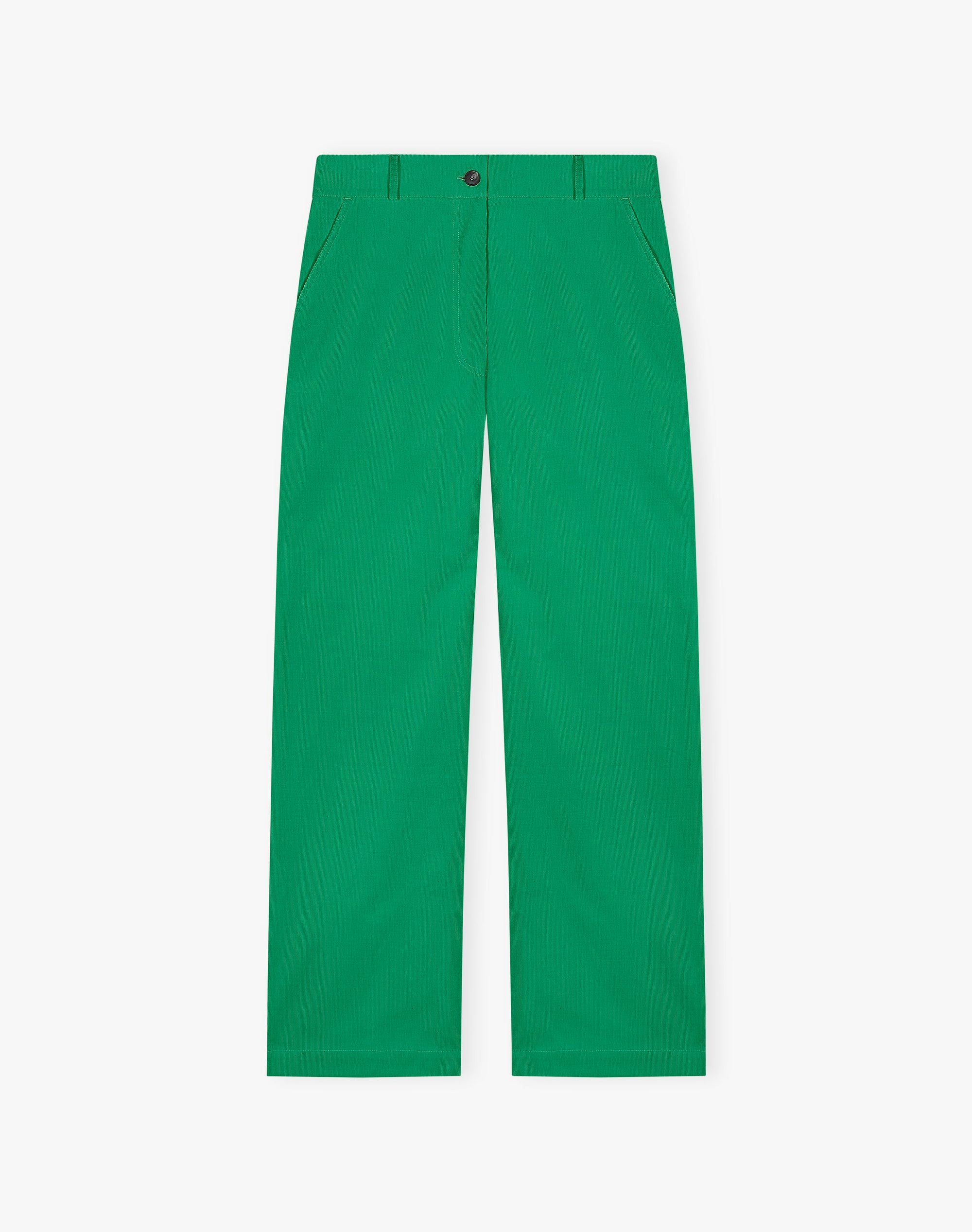 Needlecord Straight Leg Trousers