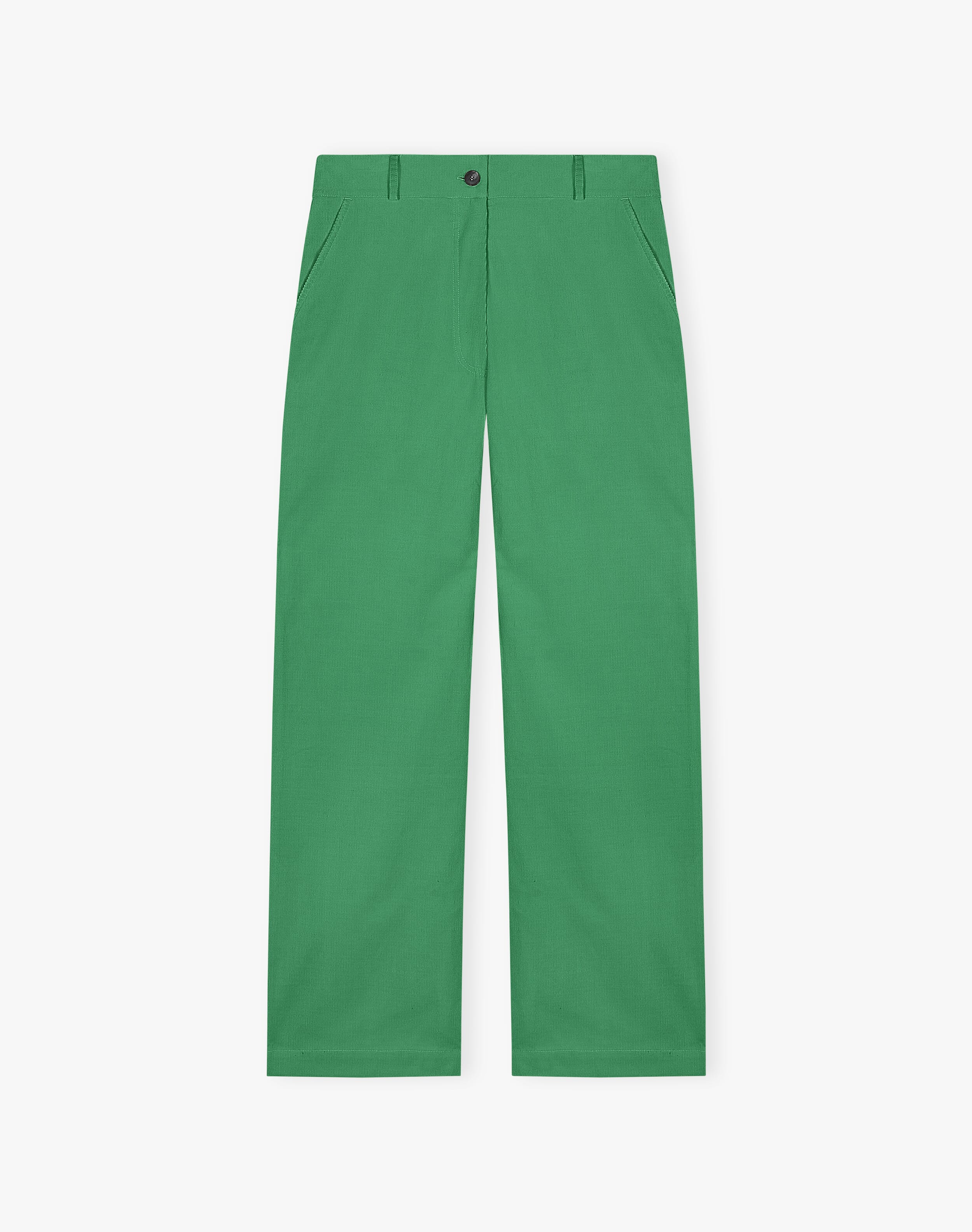 Needlecord Straight Leg Trousers