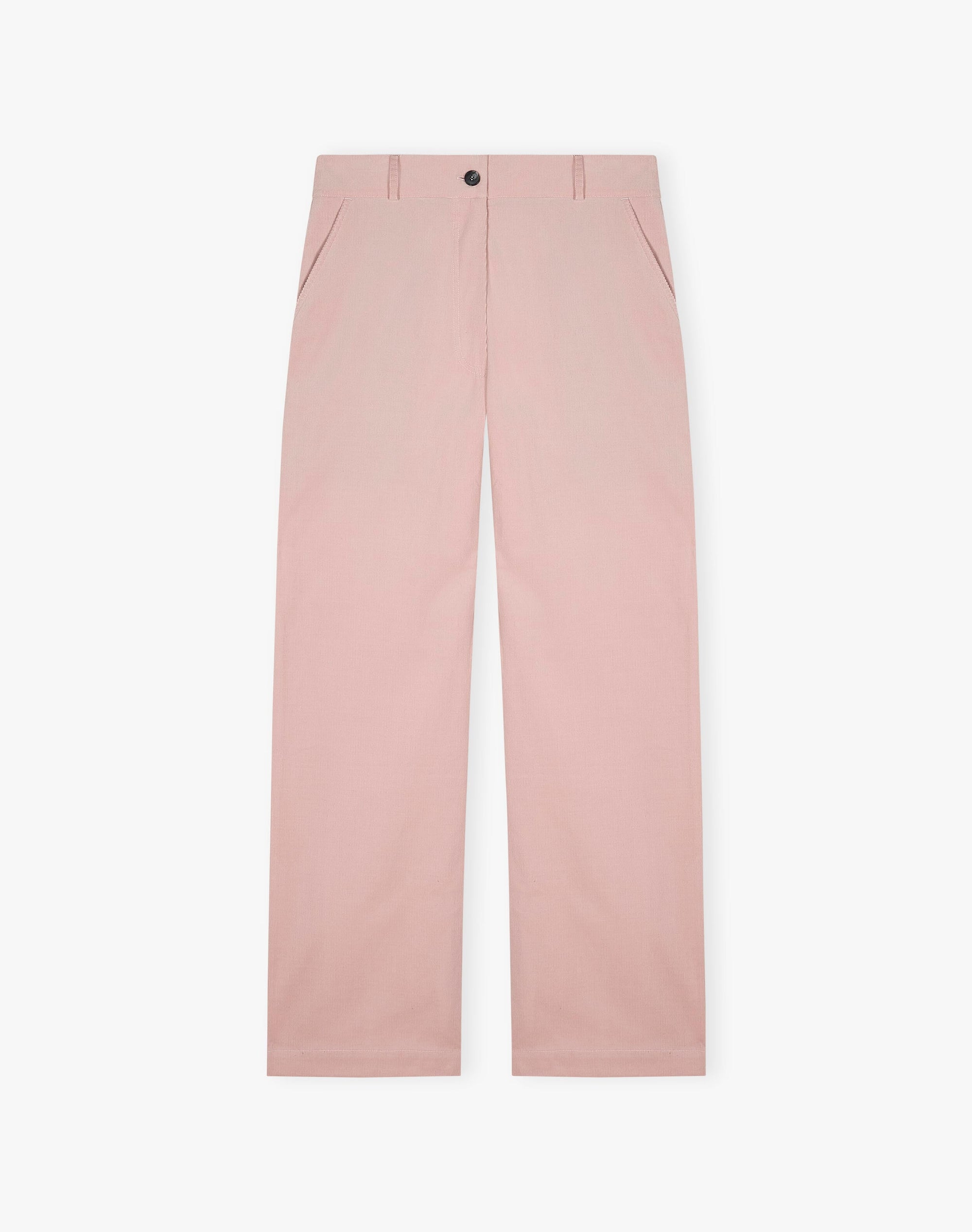Needlecord Straight Leg Trousers