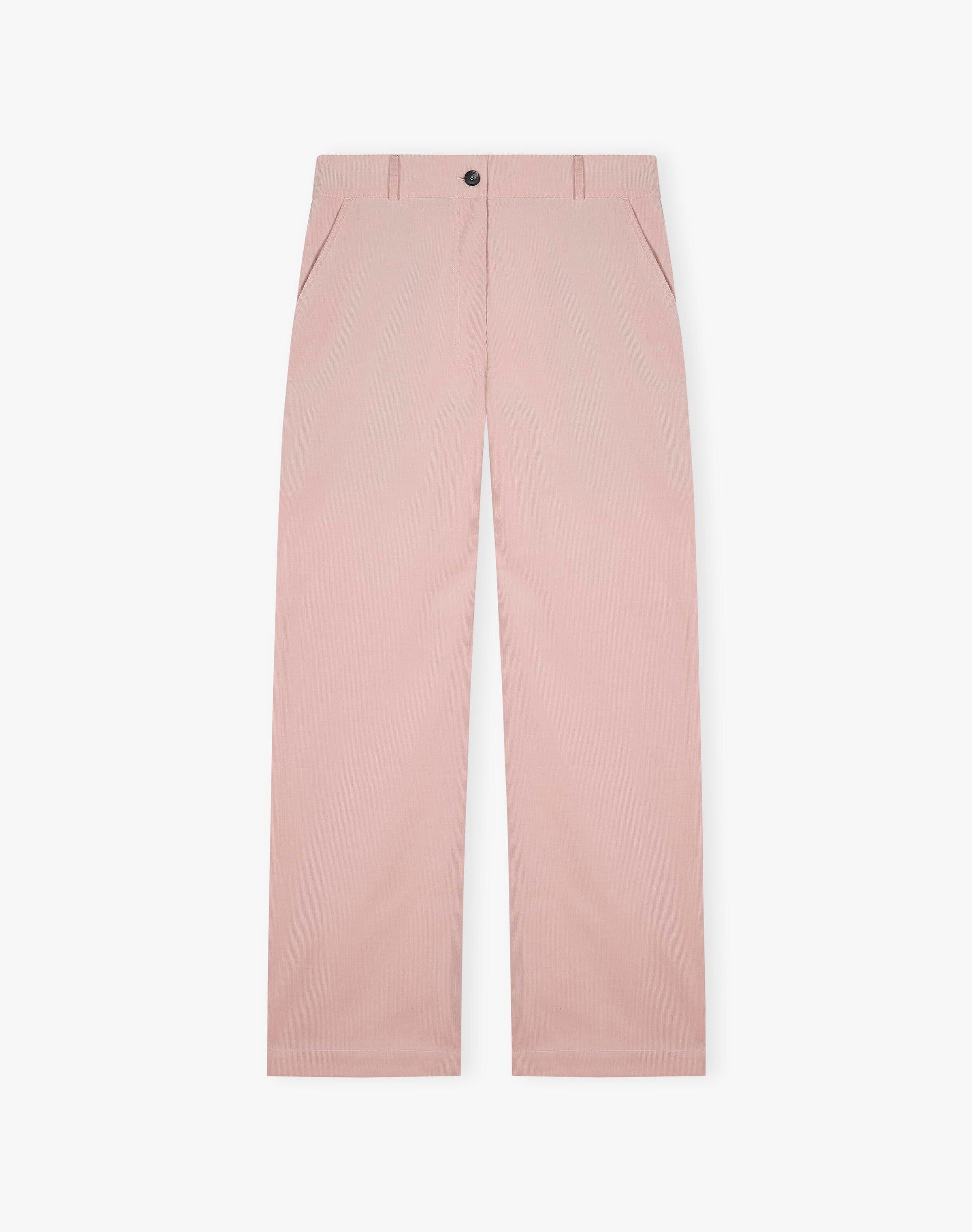 Needlecord Straight Leg Trousers