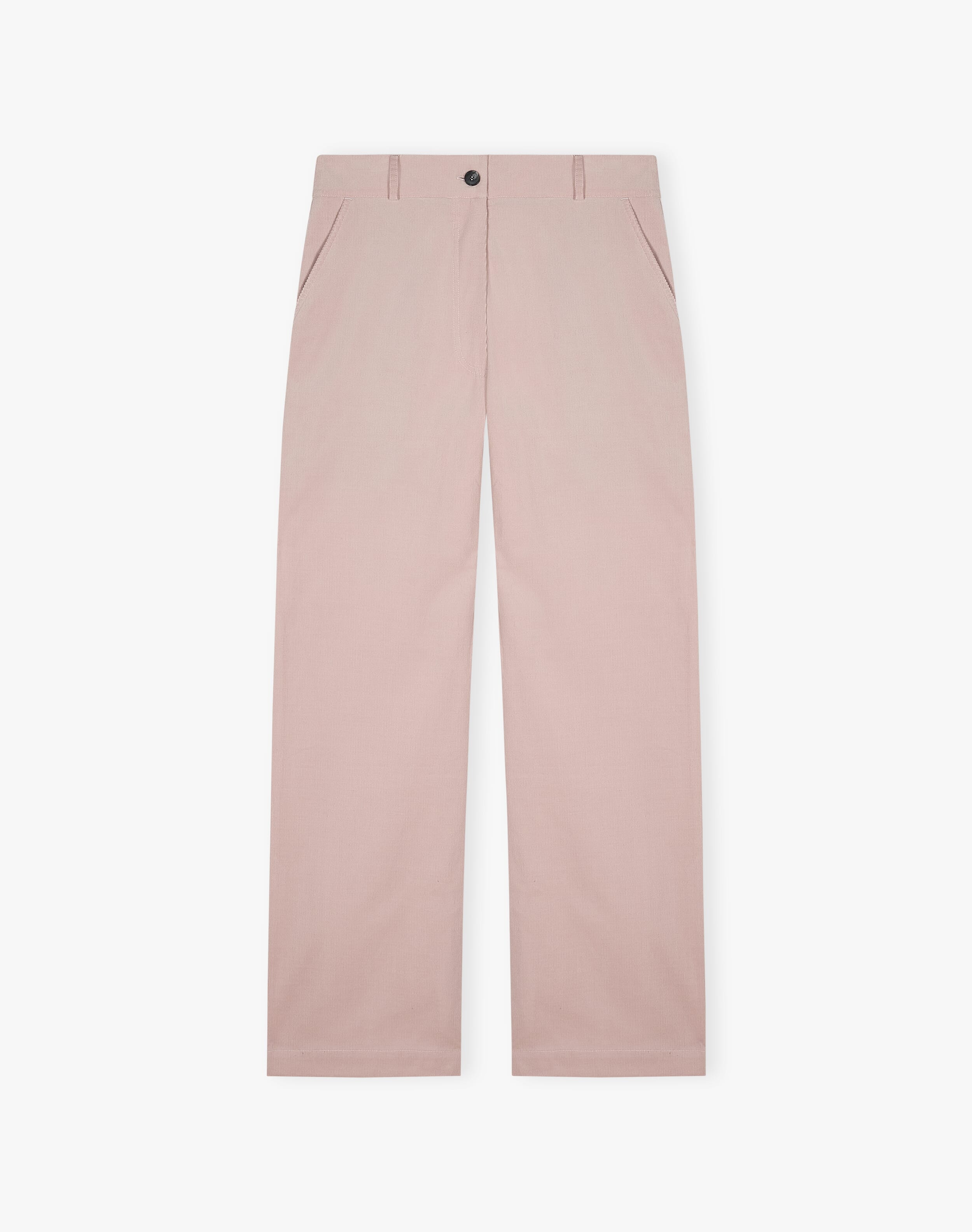 Needlecord Straight Leg Trousers