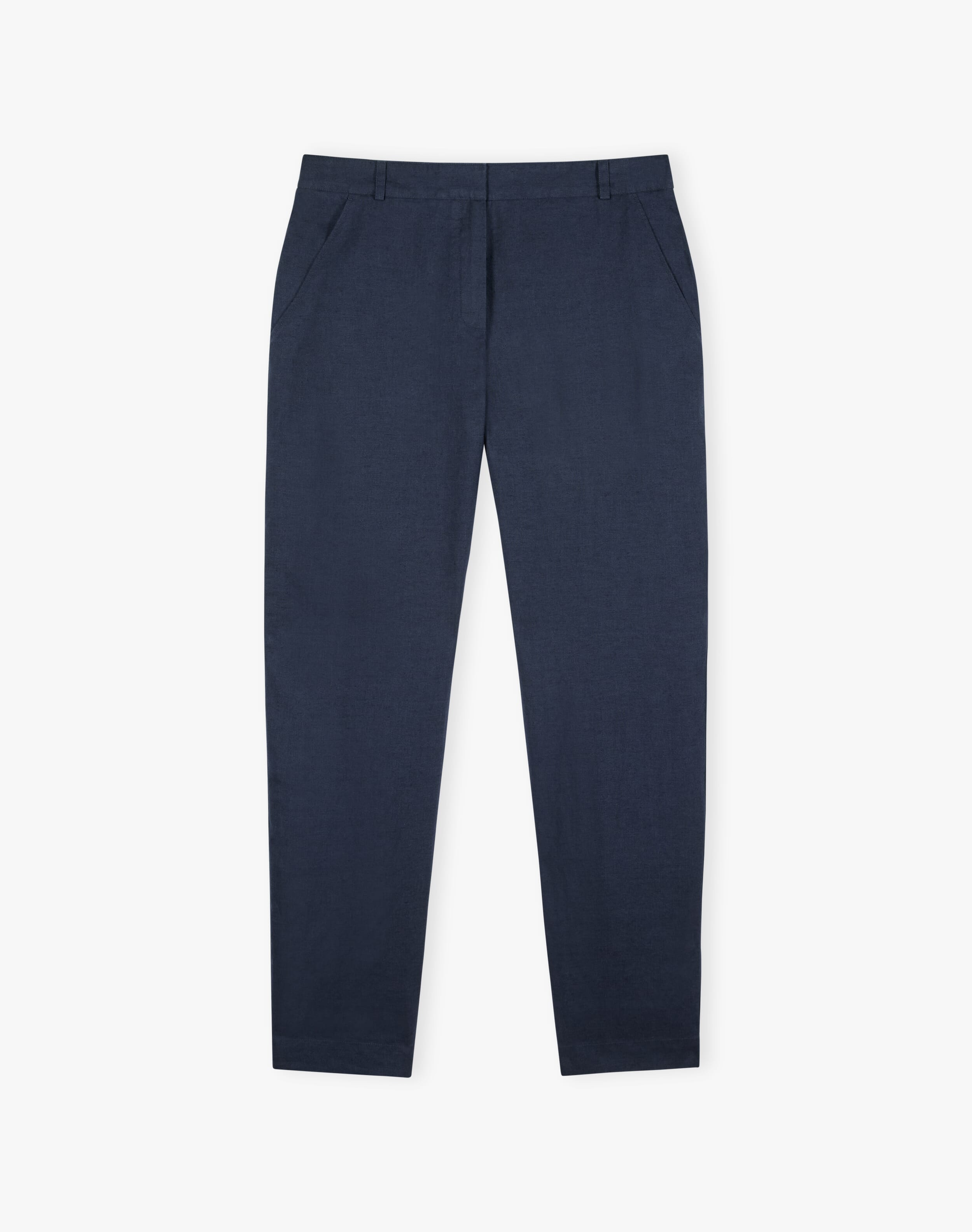 Linen Tapered Trousers