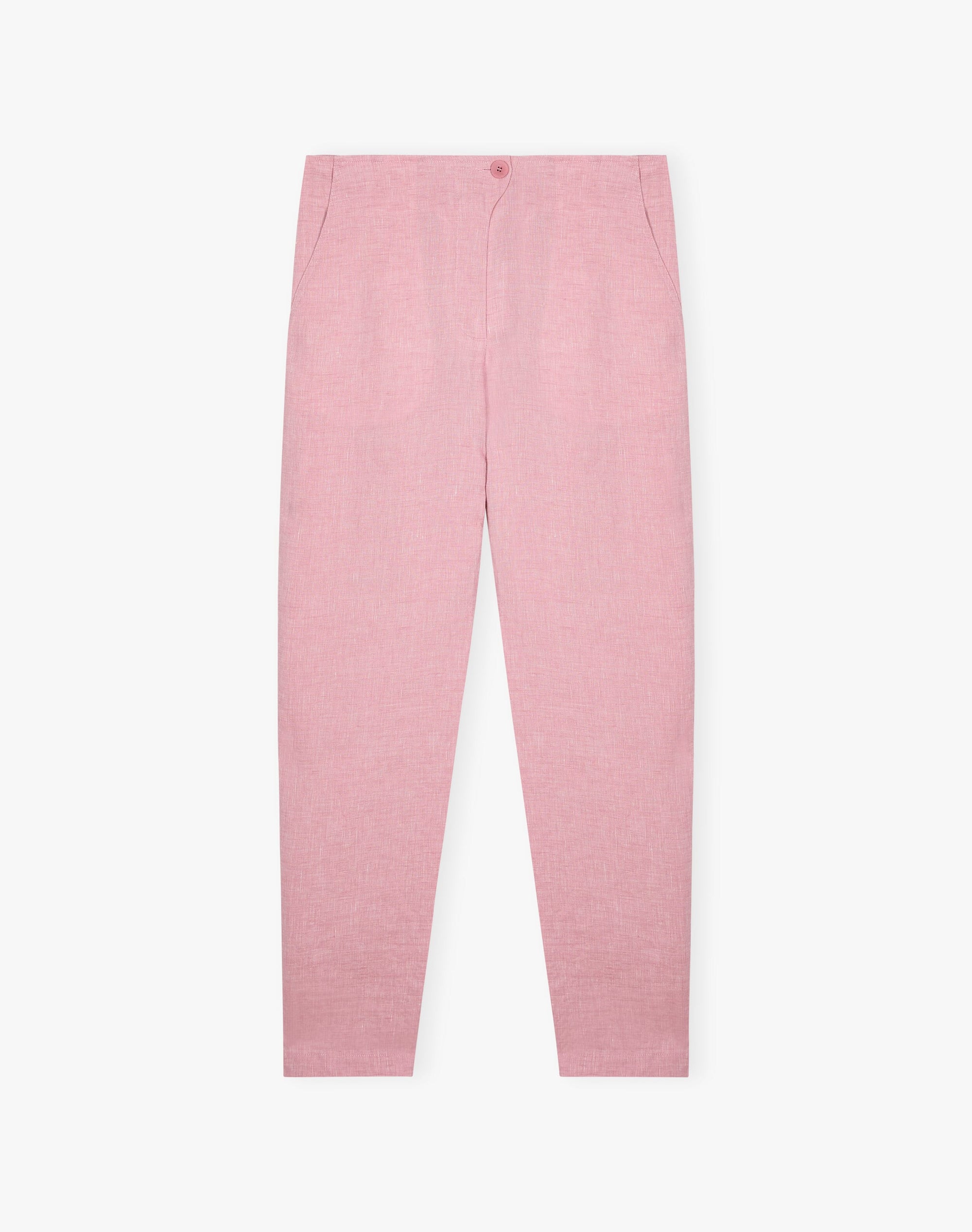Cross Dye Linen Tapered Trousers