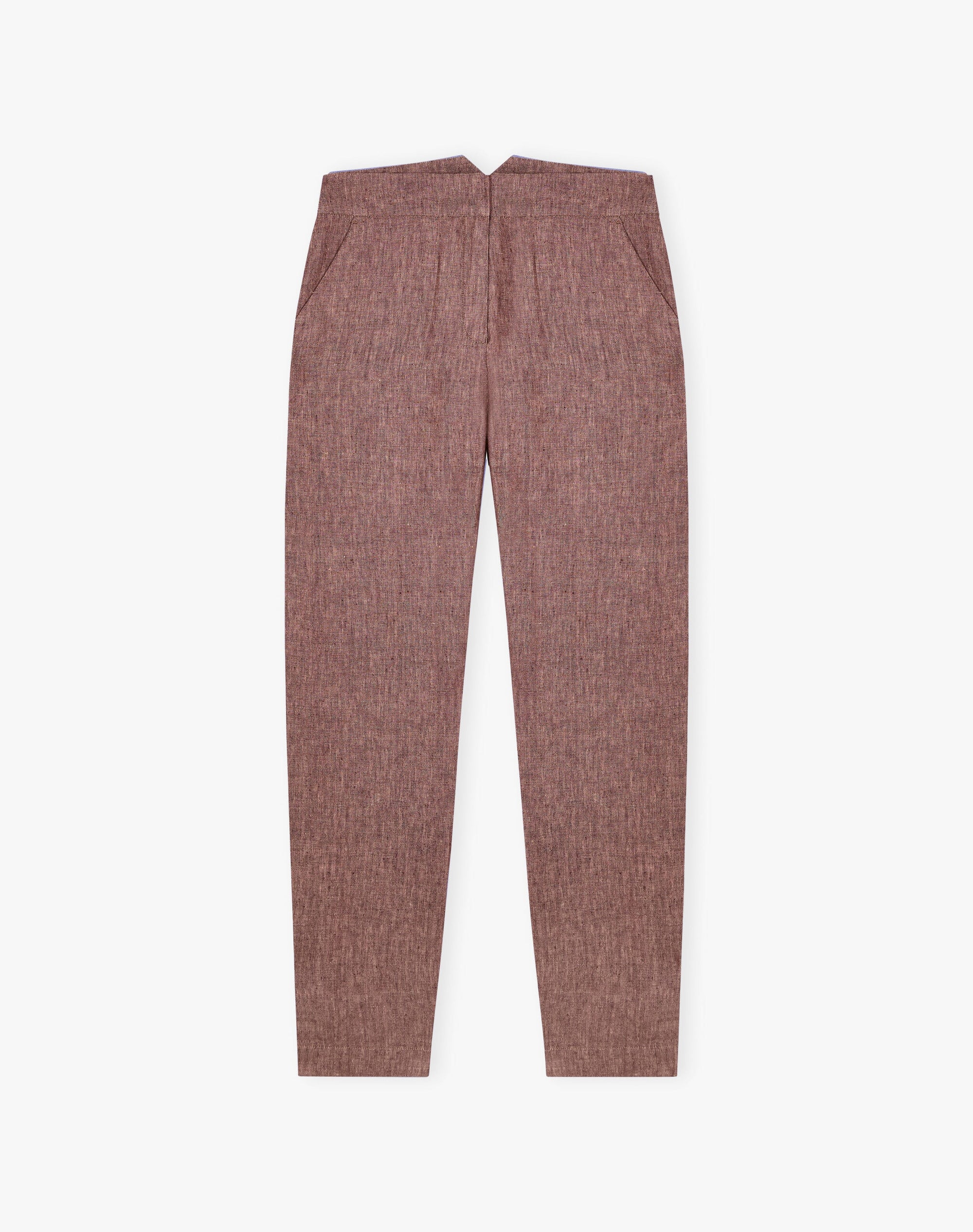 Herringbone Linen Trousers