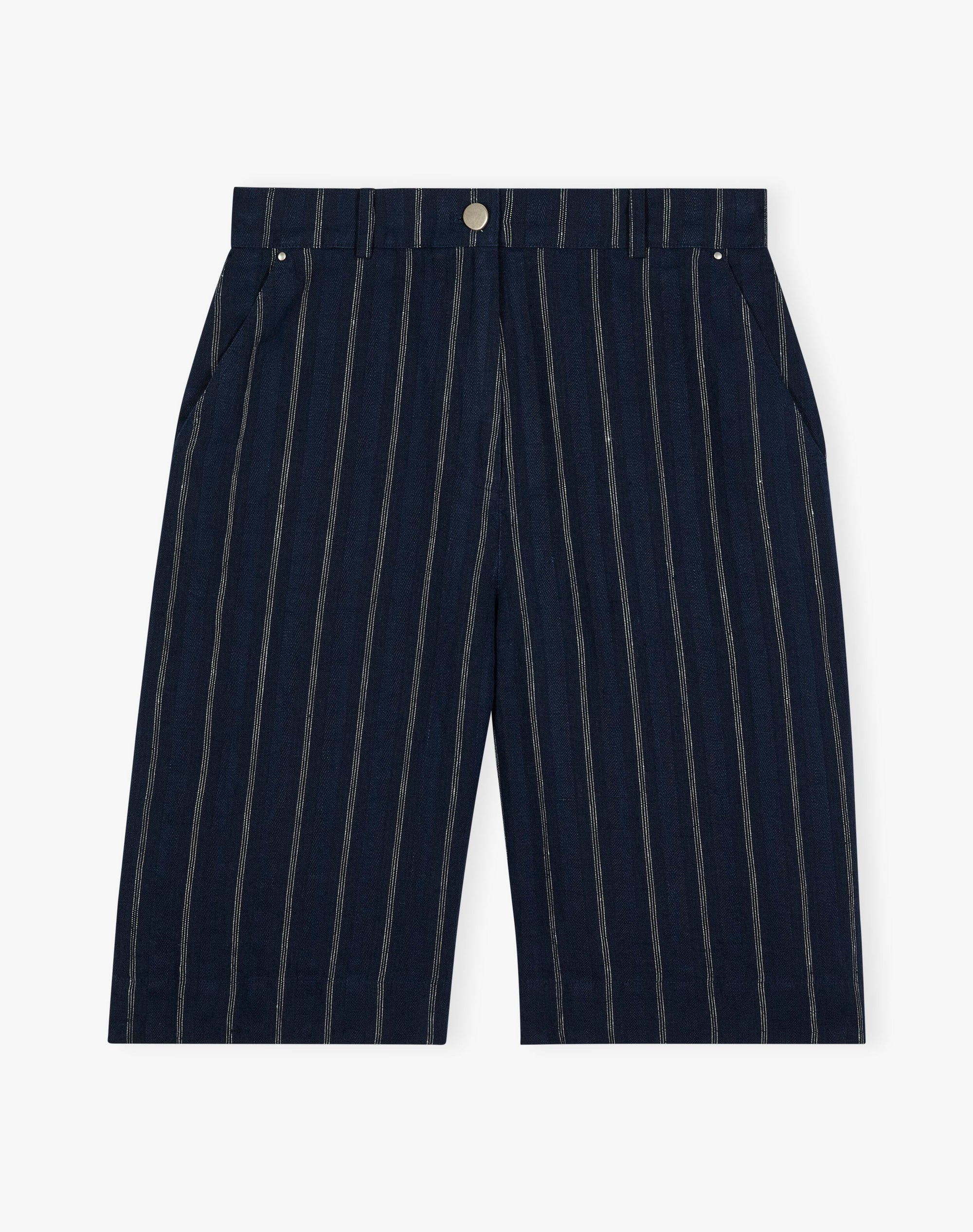 Stripe Linen Shorts
