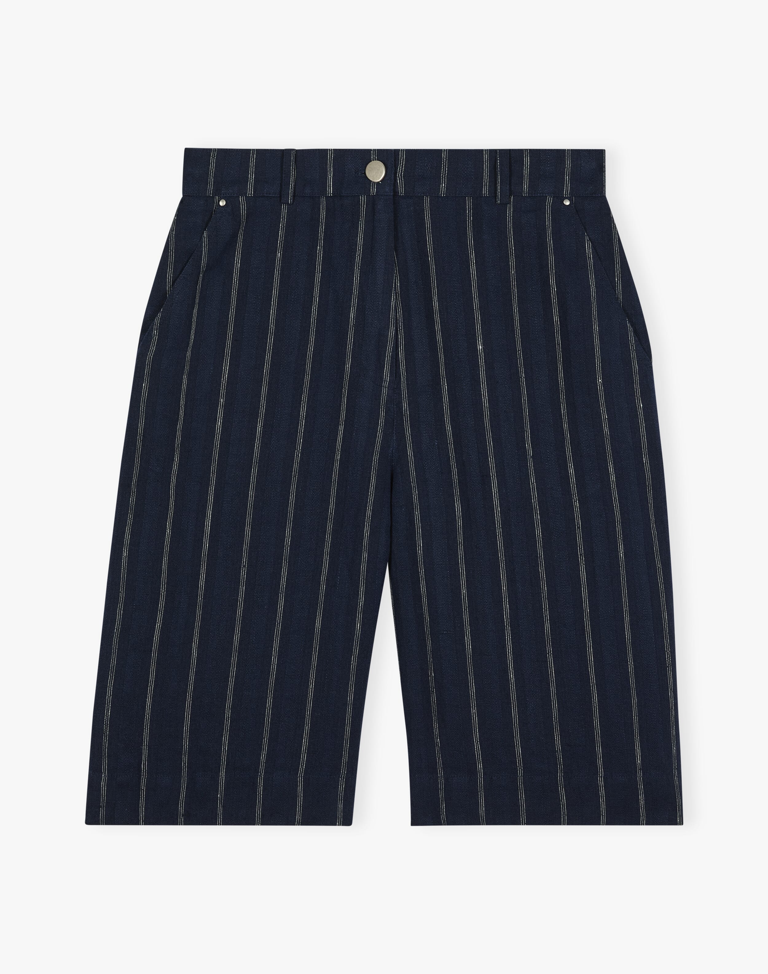 Stripe Linen Shorts