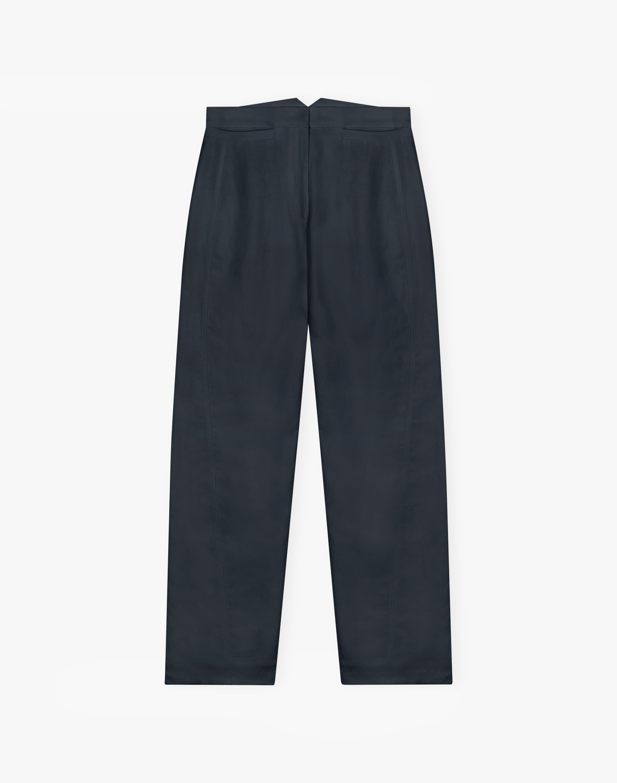 Cotton Linen High Waisted Trousers