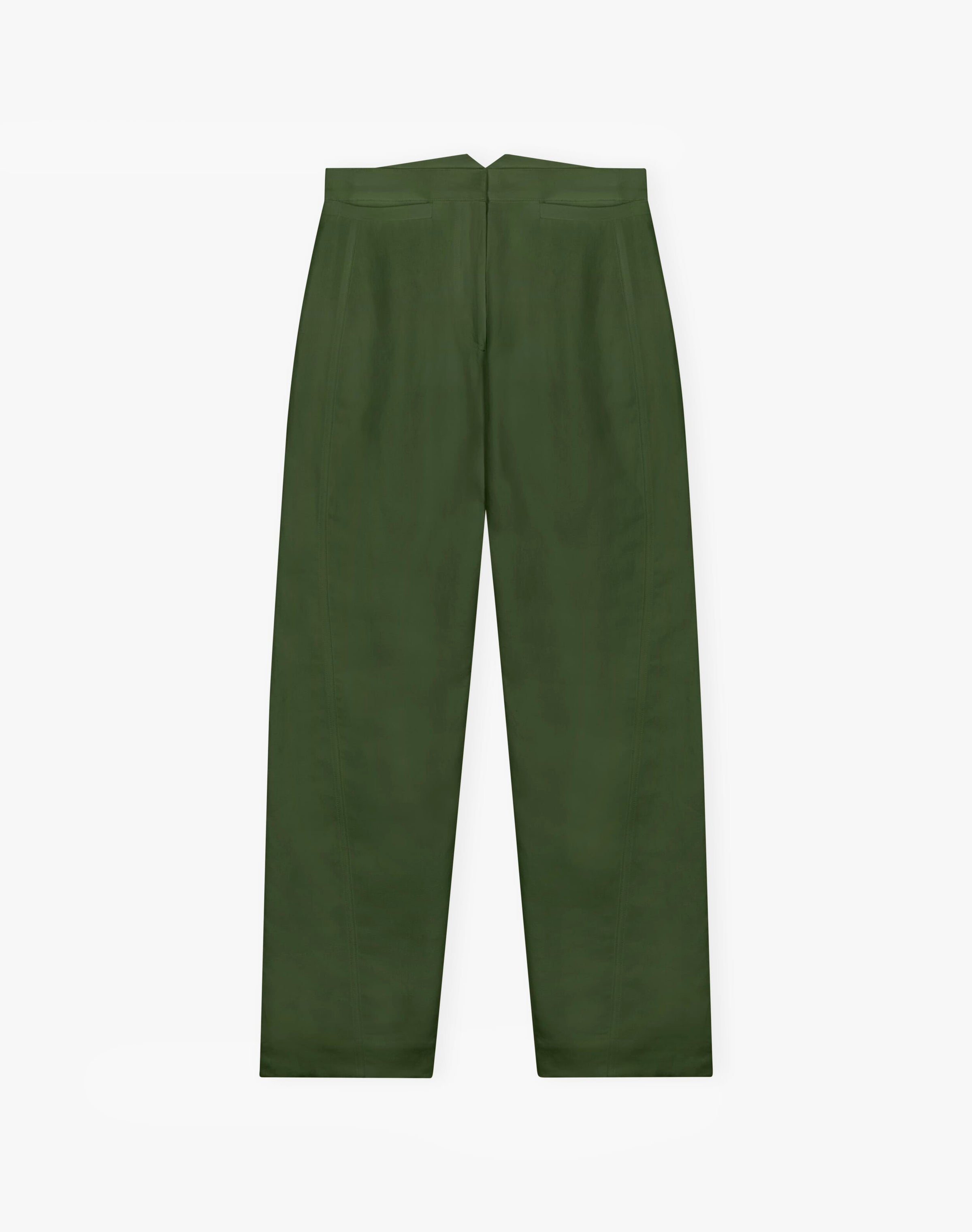Cotton Linen High Waisted Trousers