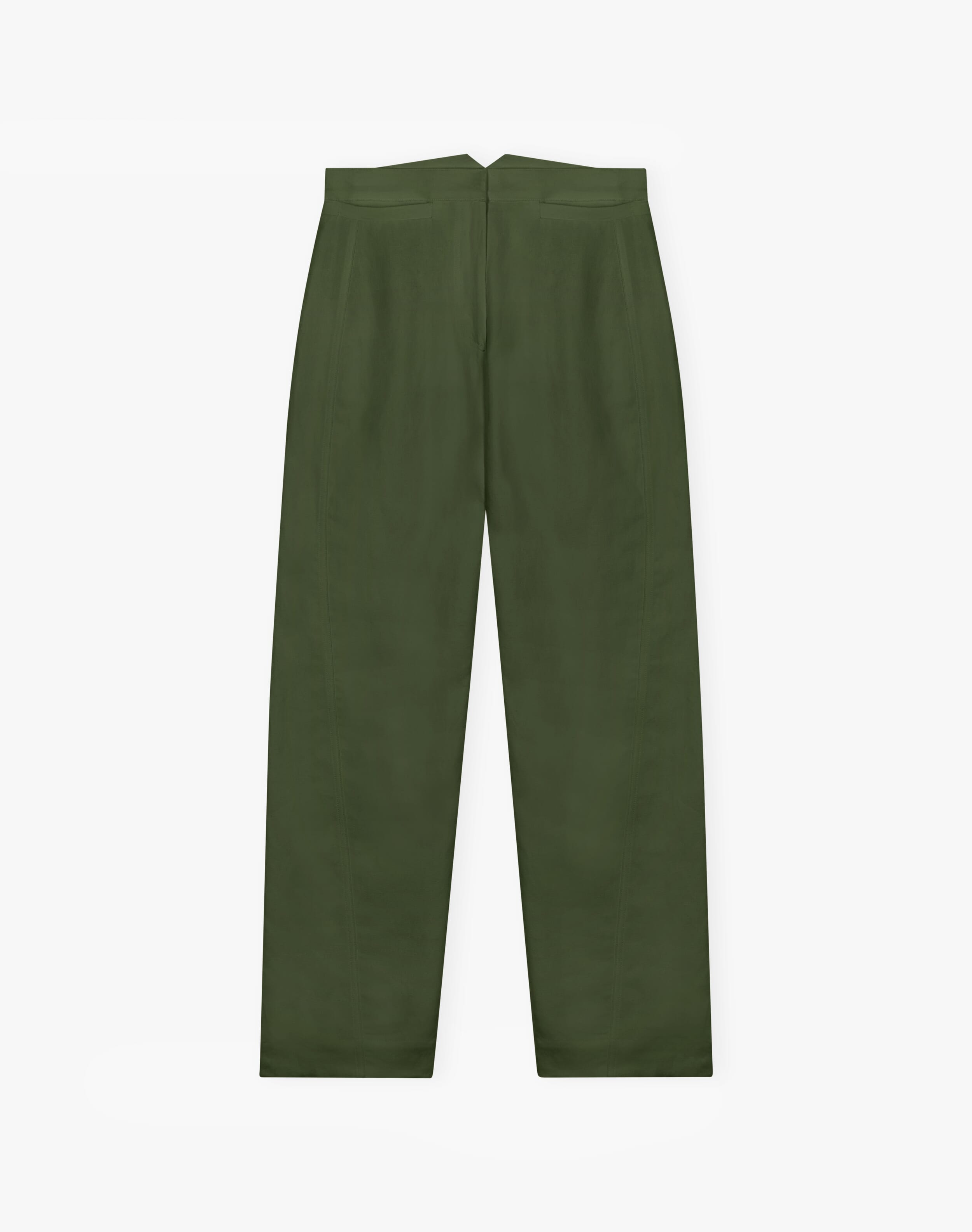 Cotton Linen High Waisted Trousers