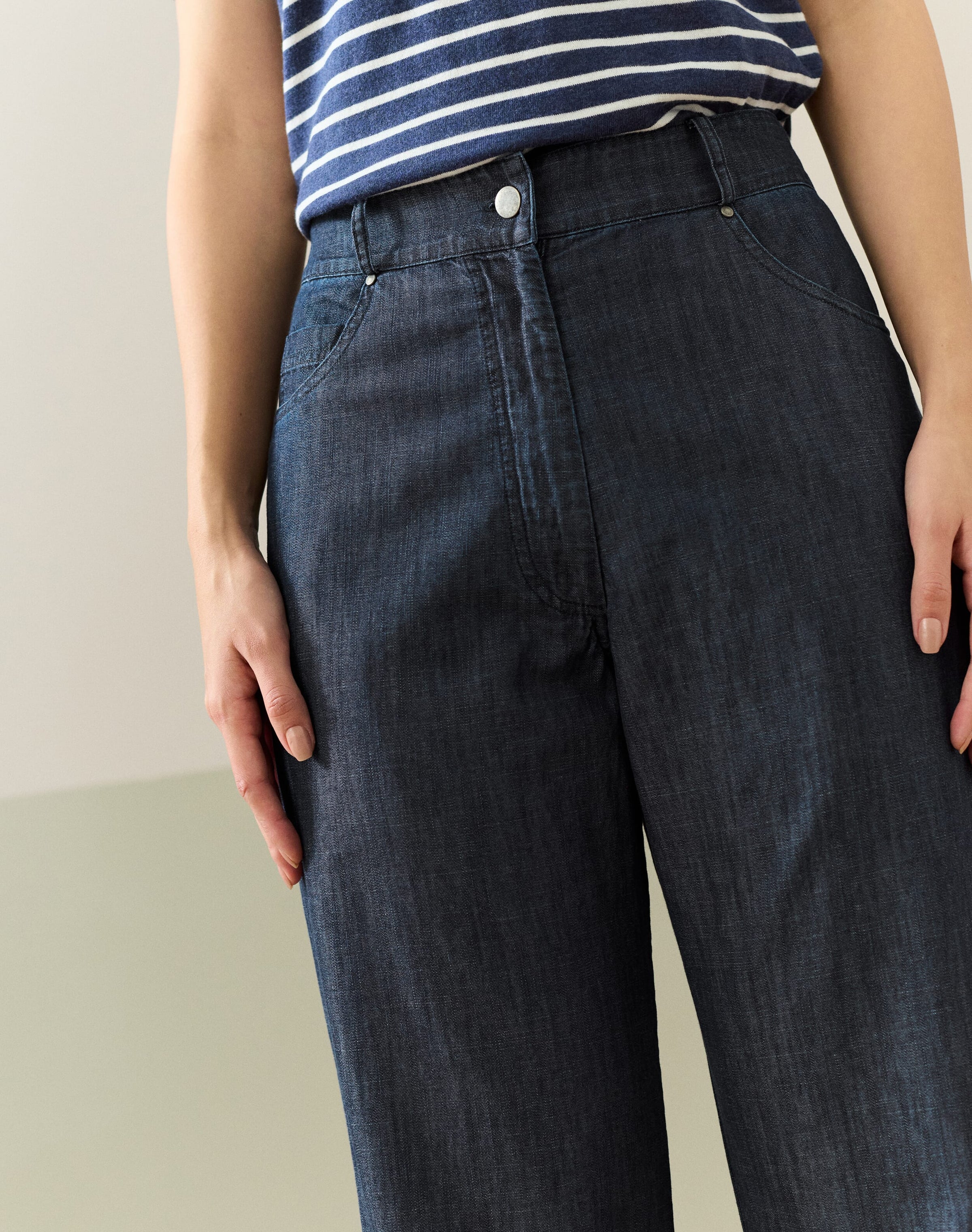 Organic Cotton Wide Leg Trousers