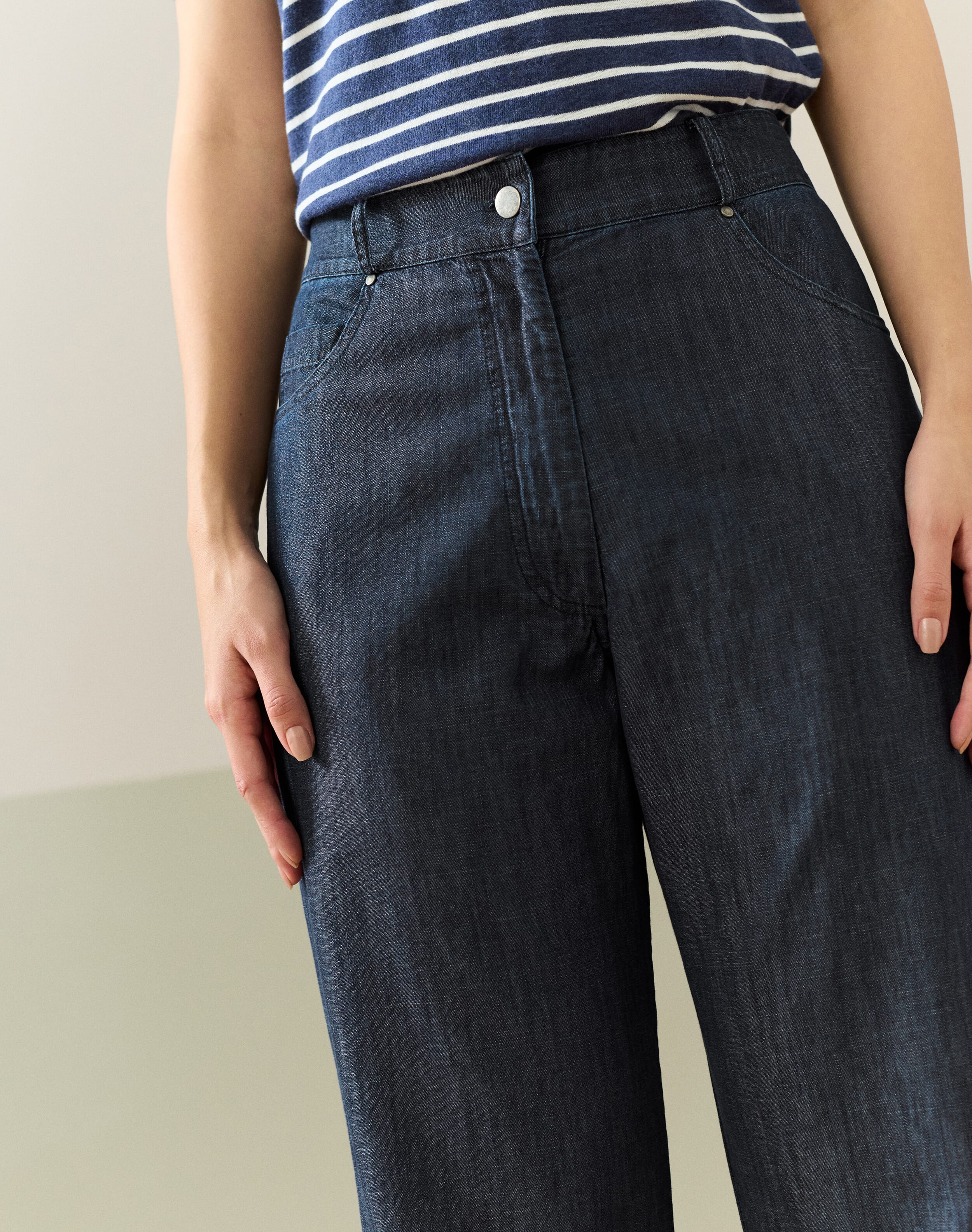Organic Cotton Wide Leg Trousers