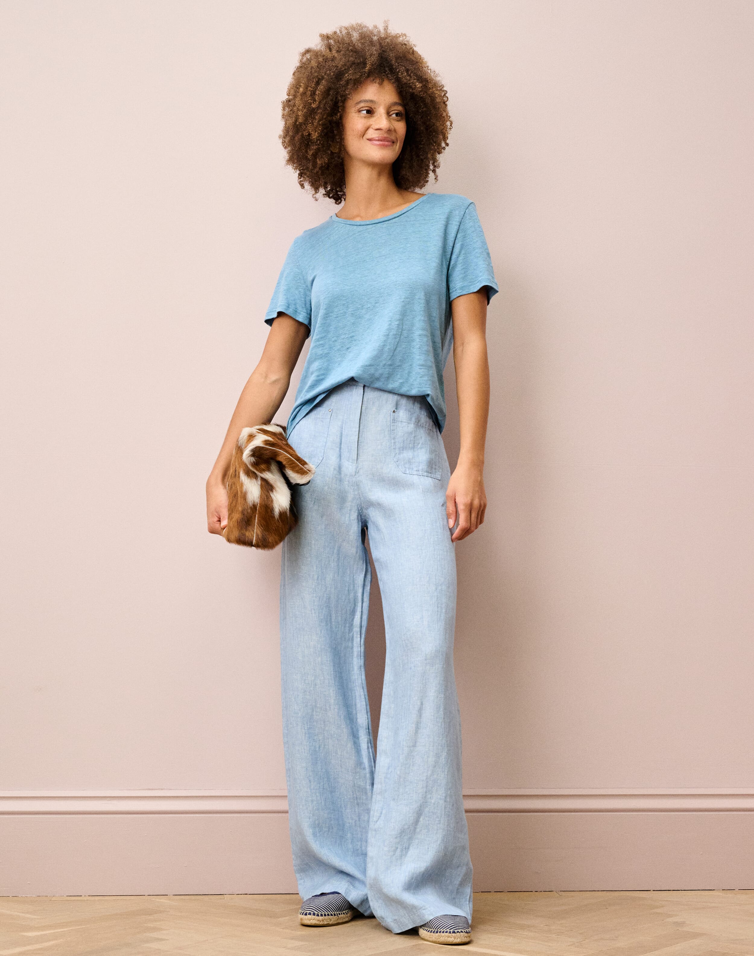 Herringbone Linen Trousers