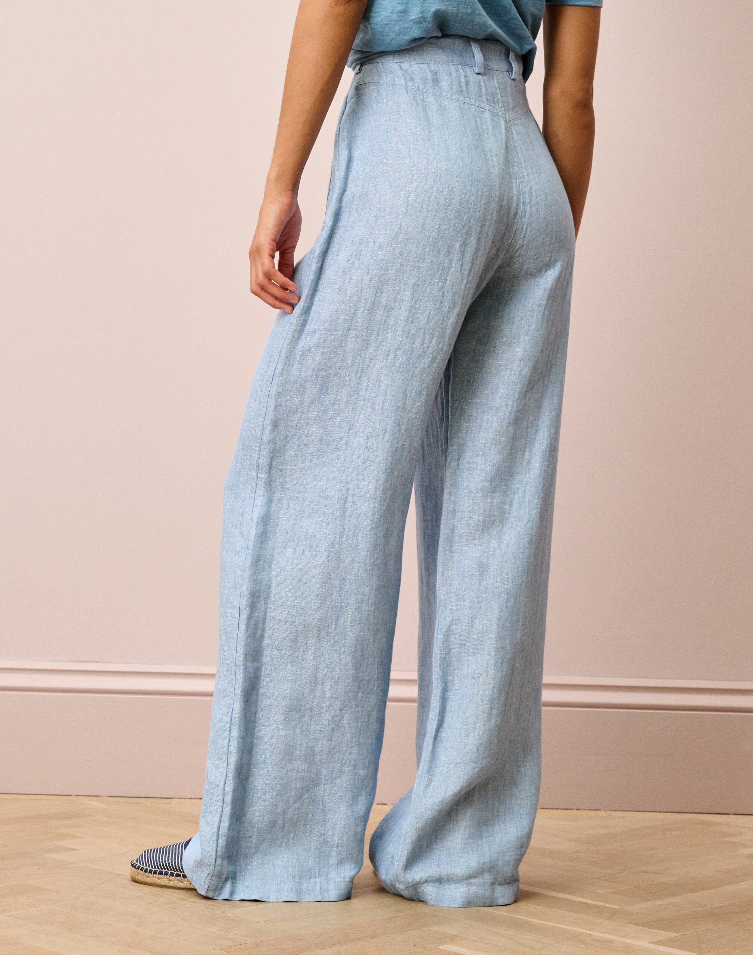 Herringbone Linen Trousers