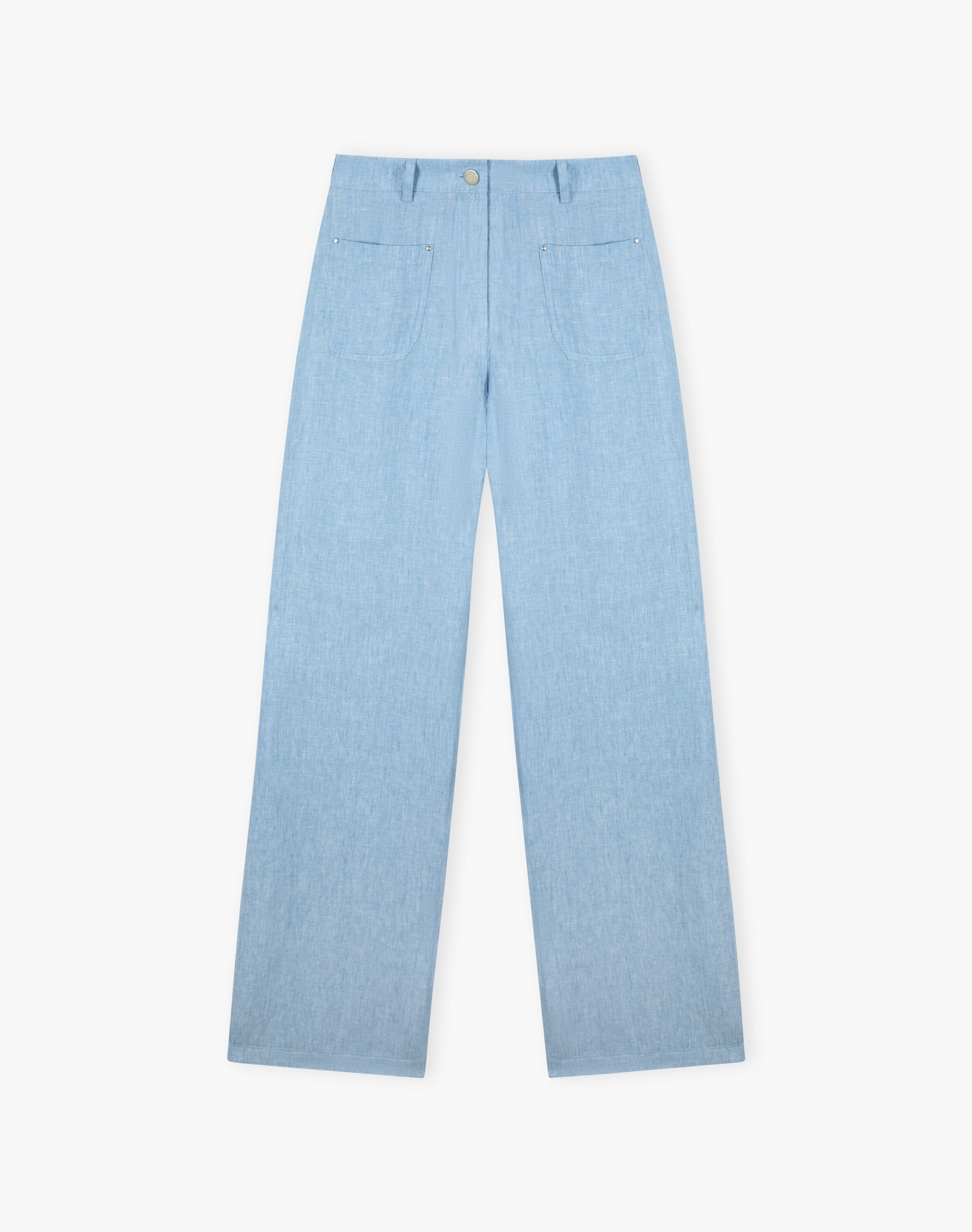 Herringbone Linen Trousers