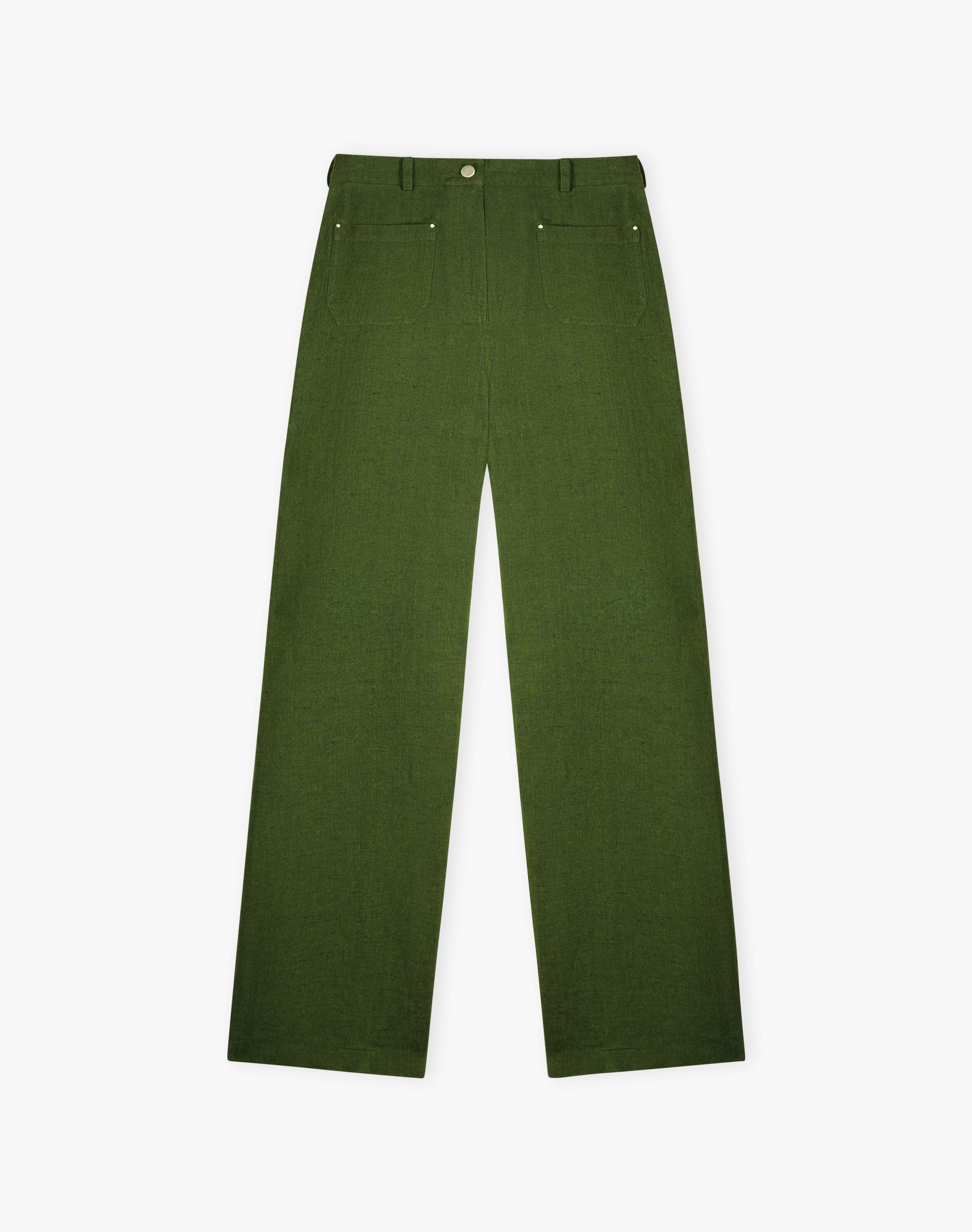 Herringbone Linen Trousers