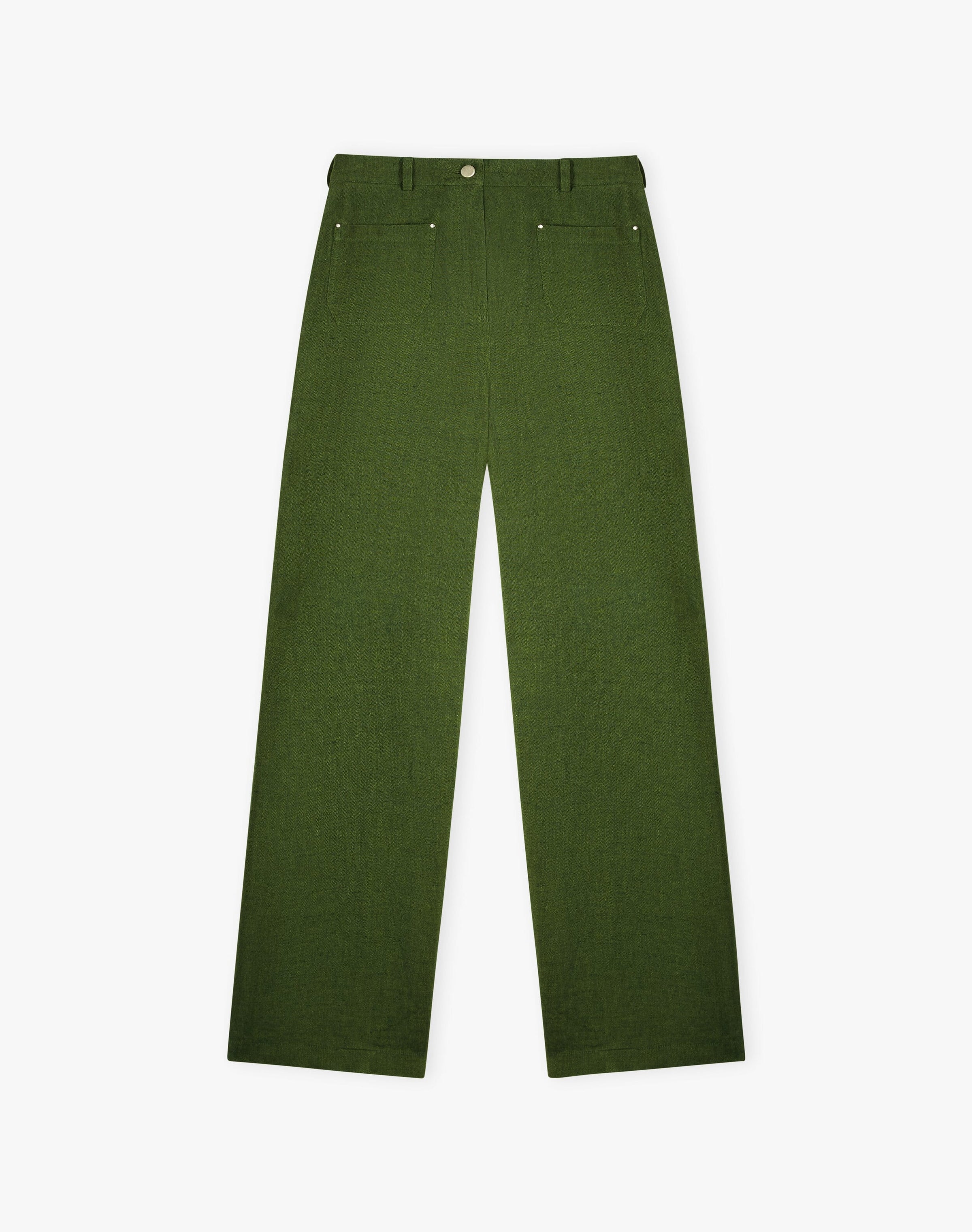 Herringbone Linen Trousers