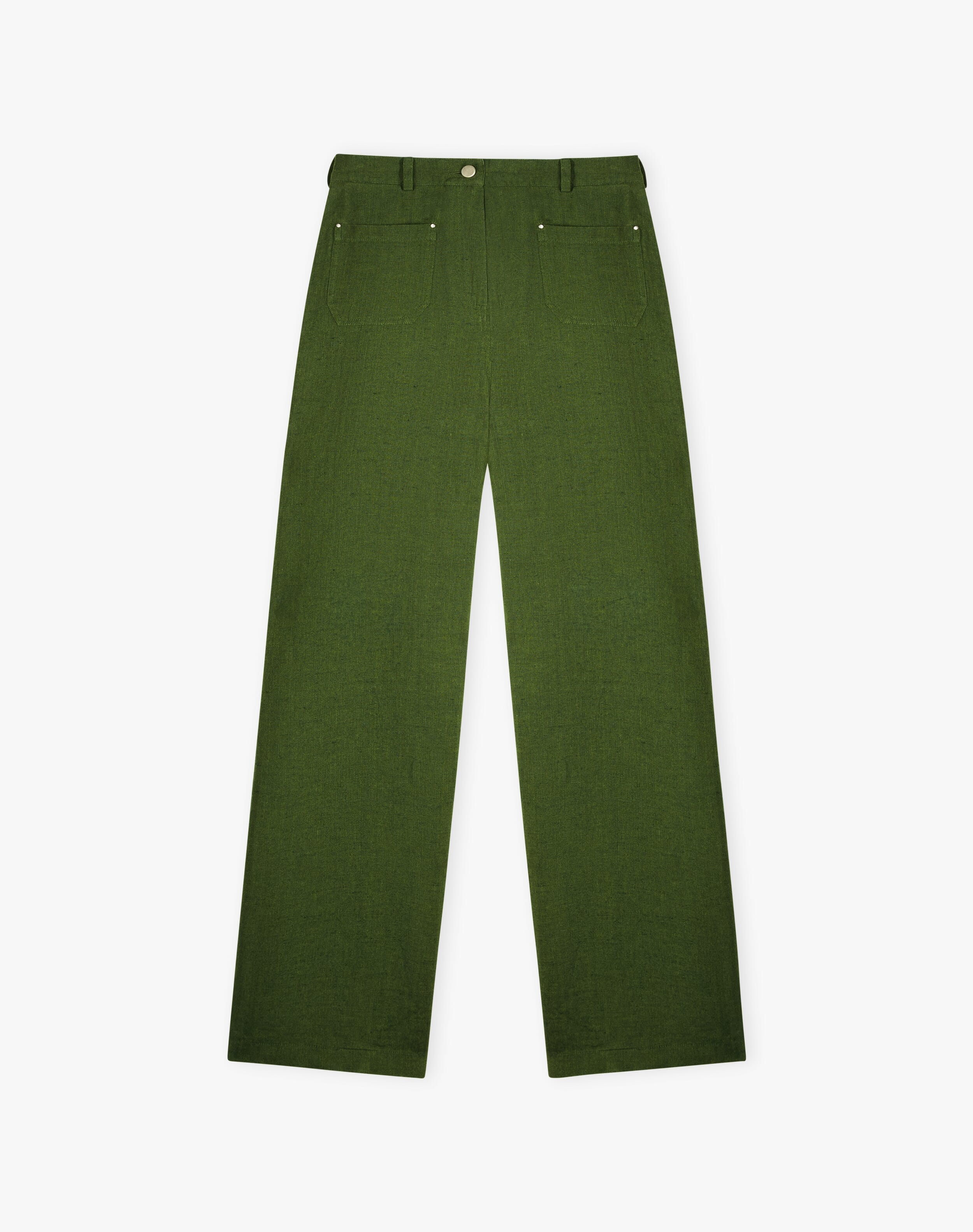Herringbone Linen Trousers