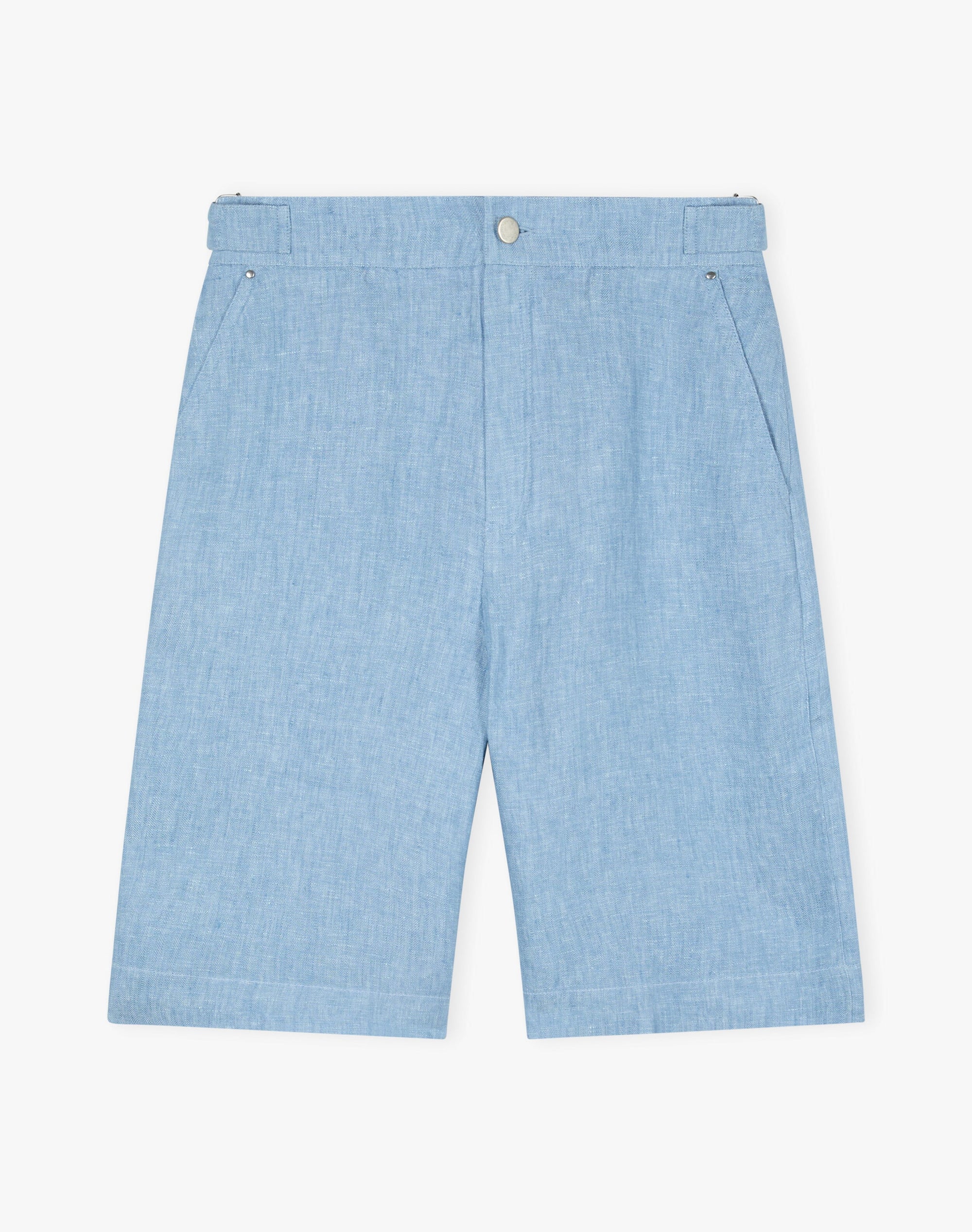 Herringbone Linen Shorts