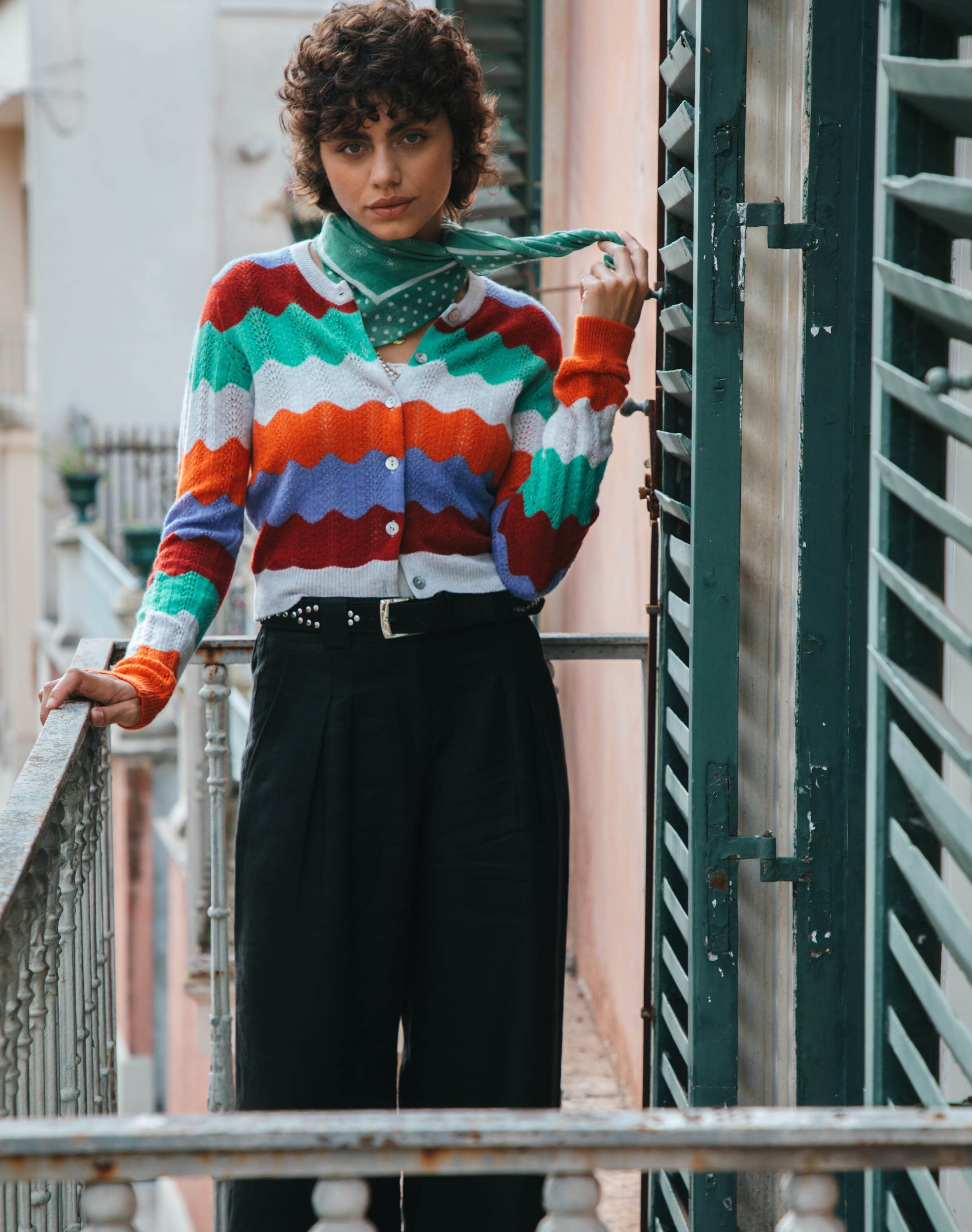 Washed Linen Wide Leg Trousers