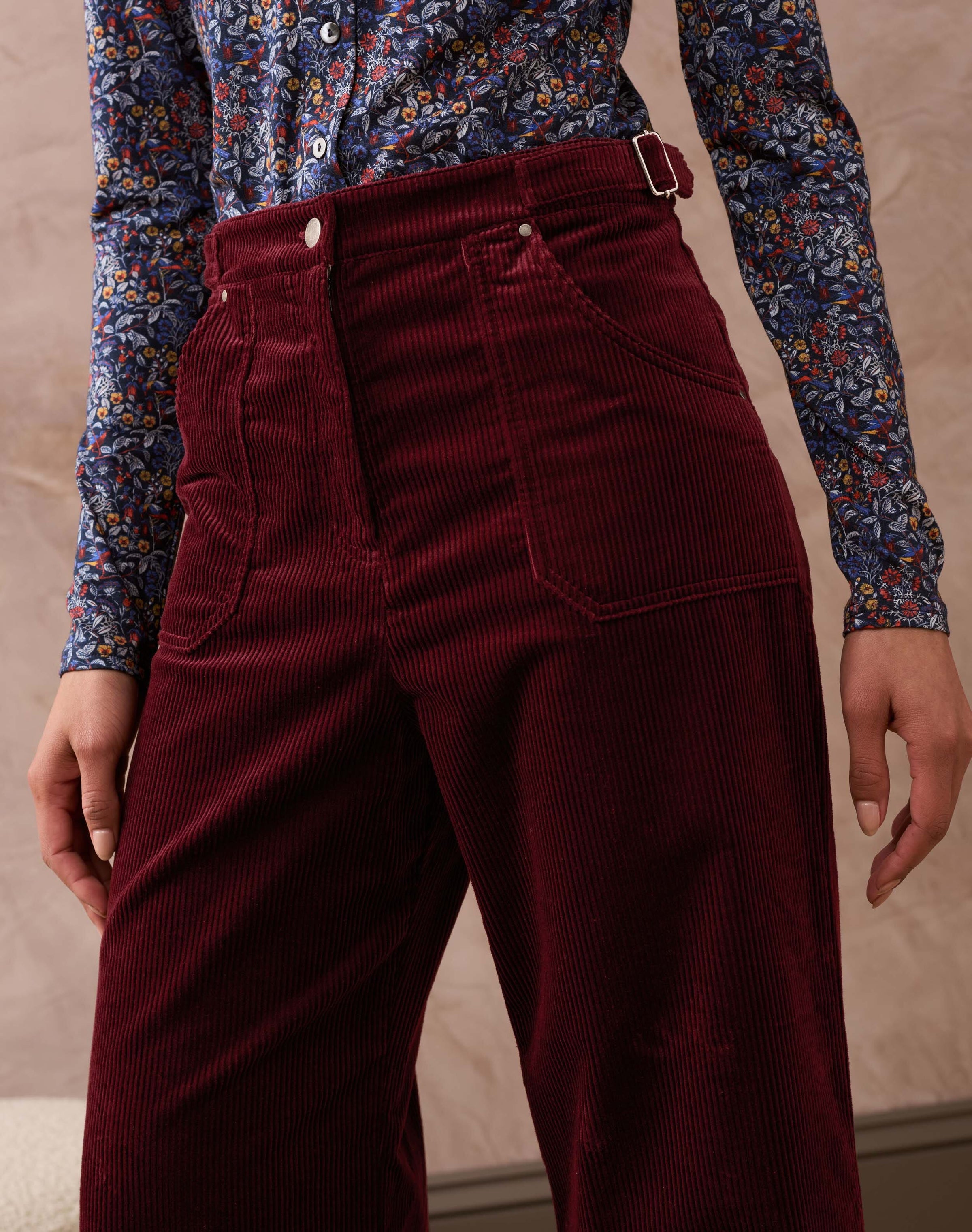 Corduroy Wide Leg Trousers