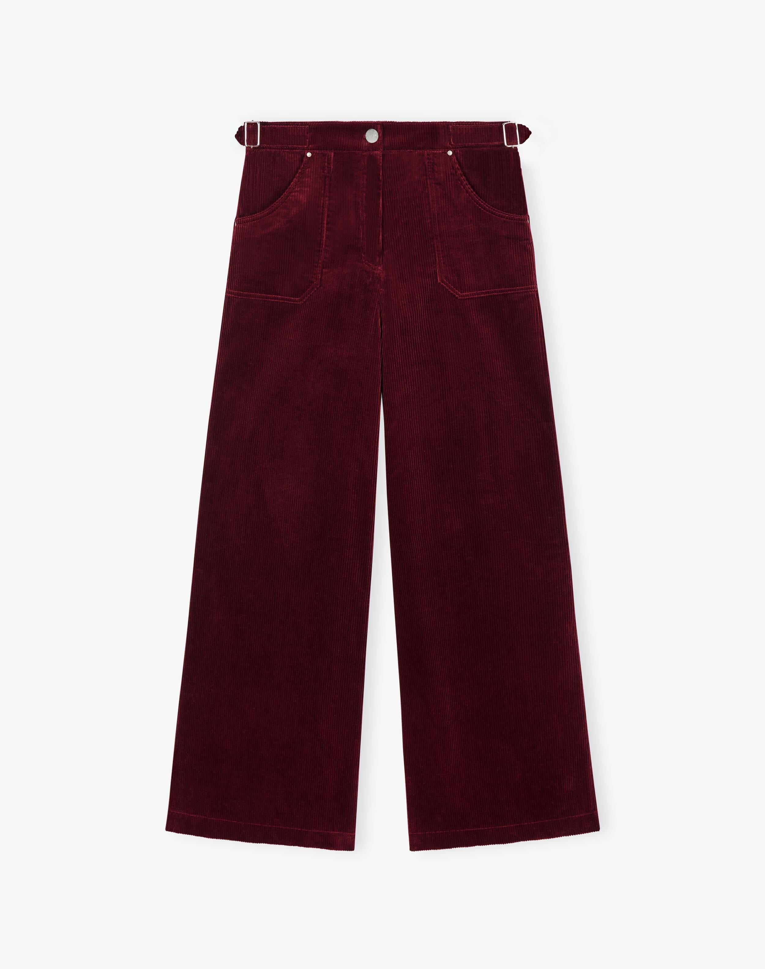 Corduroy Wide Leg Trousers