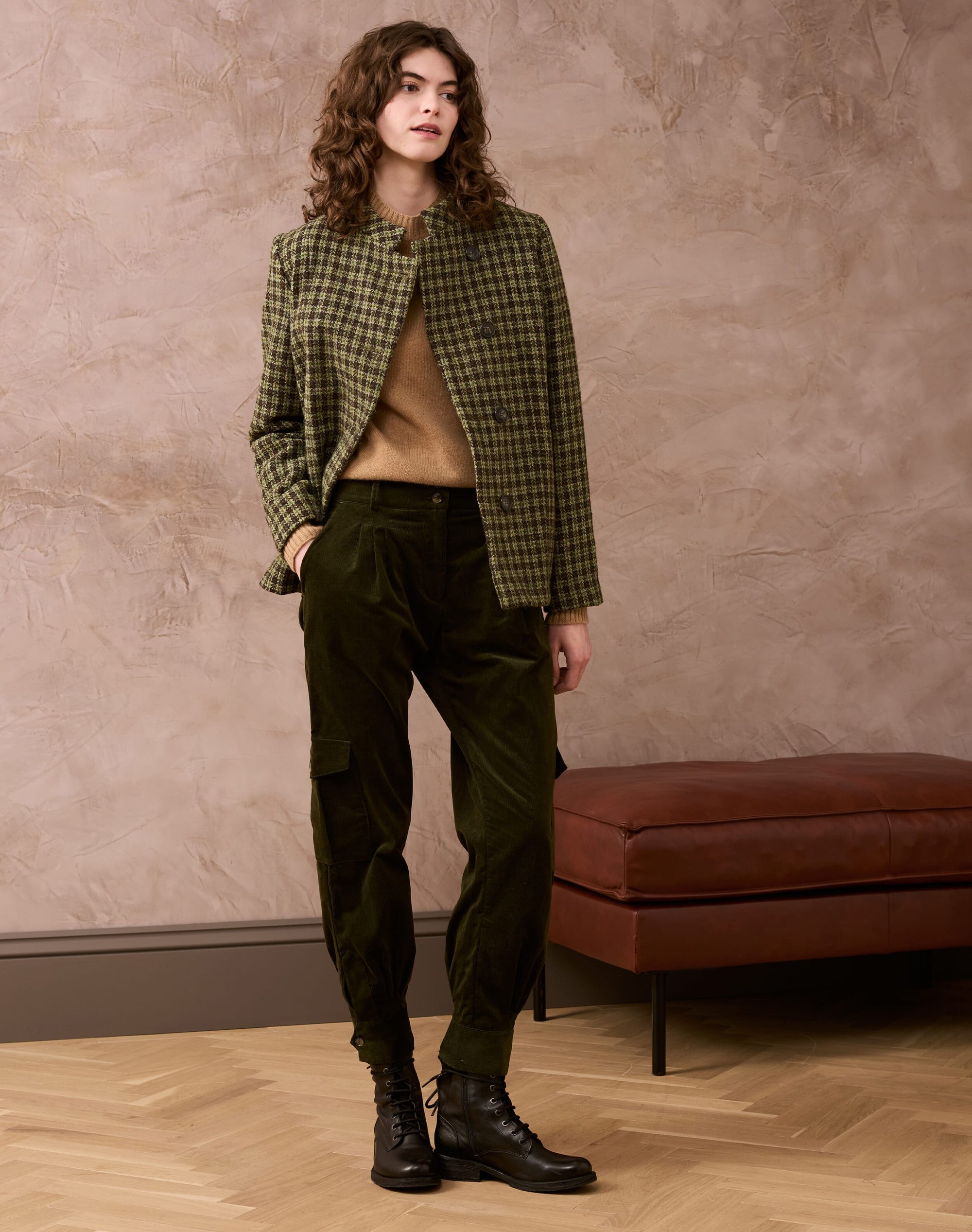 Needlecord Cargo Trousers