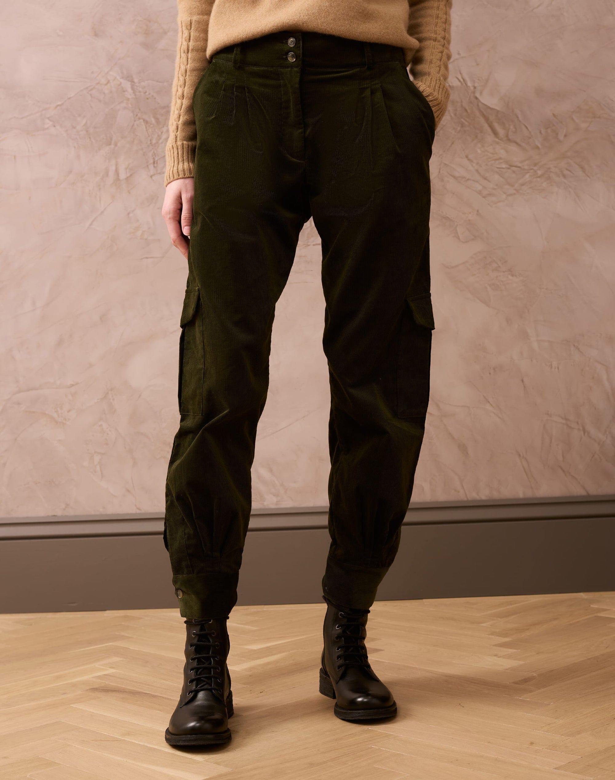 Needlecord Cargo Trousers