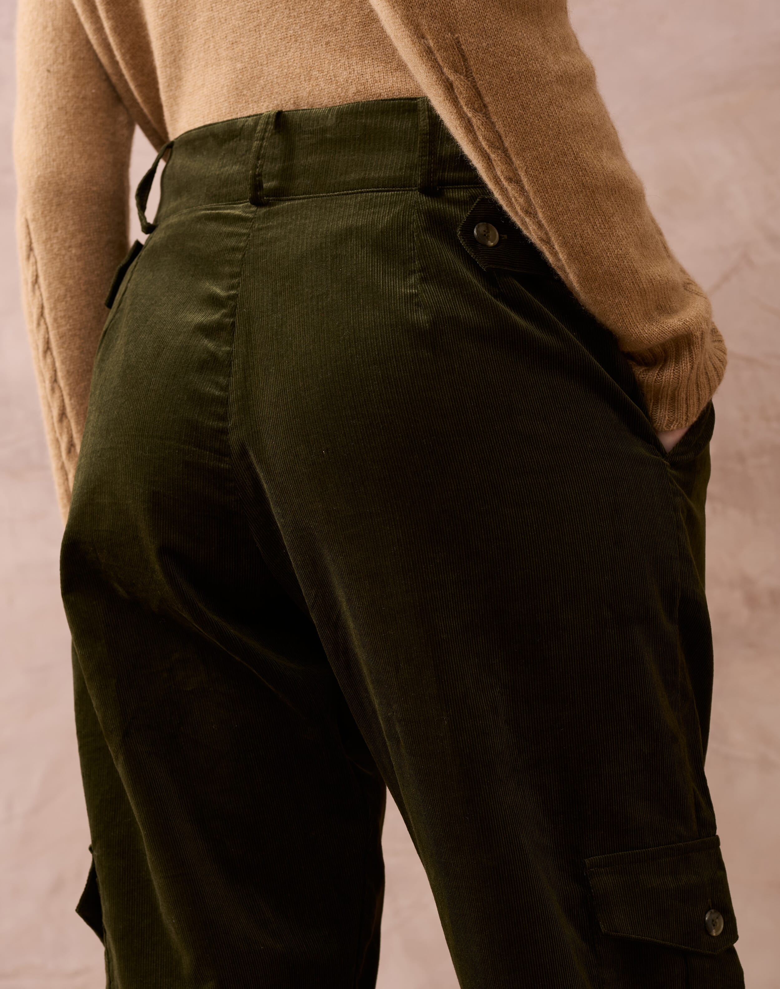 Needlecord Cargo Trousers