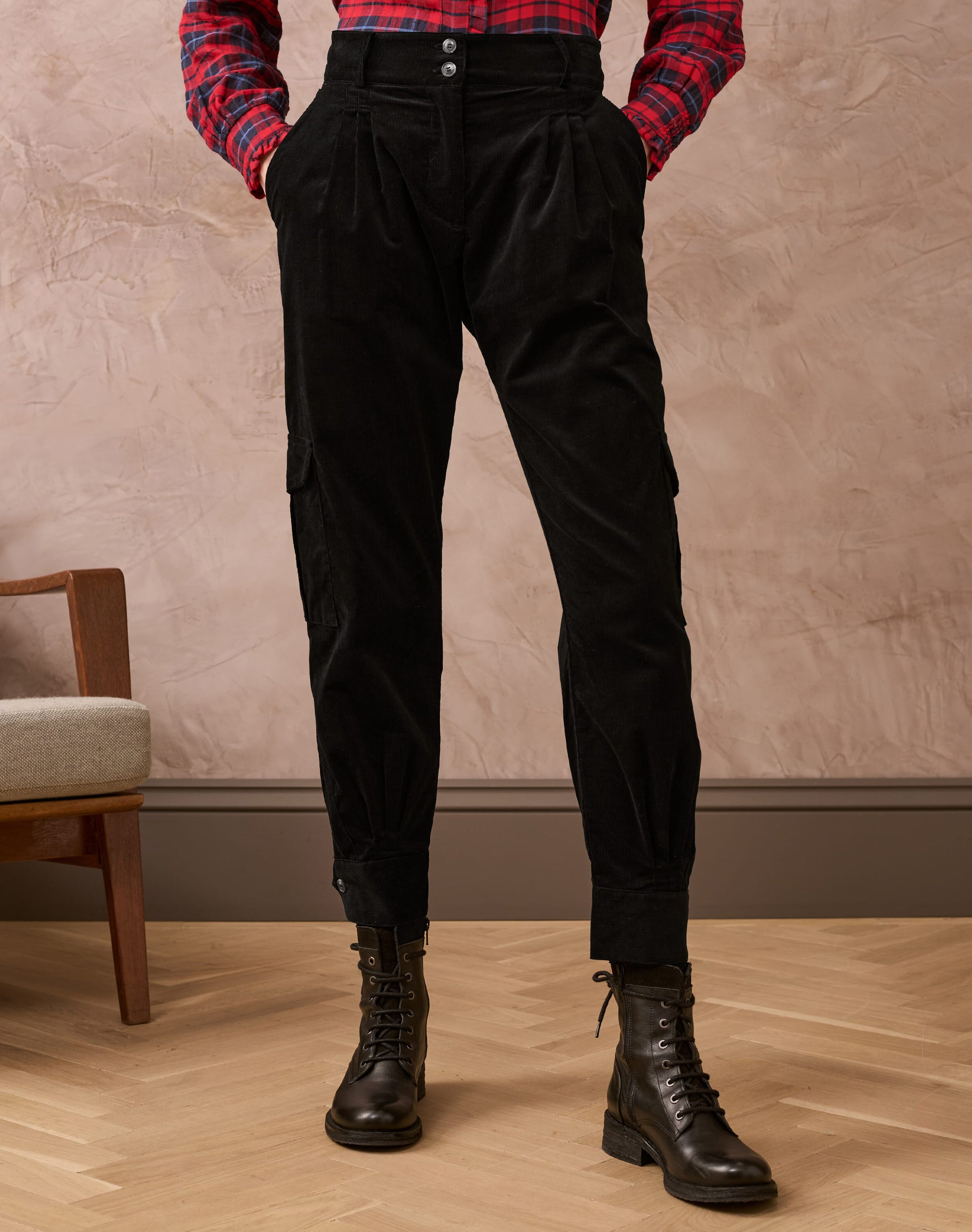 Needlecord Cargo Trousers